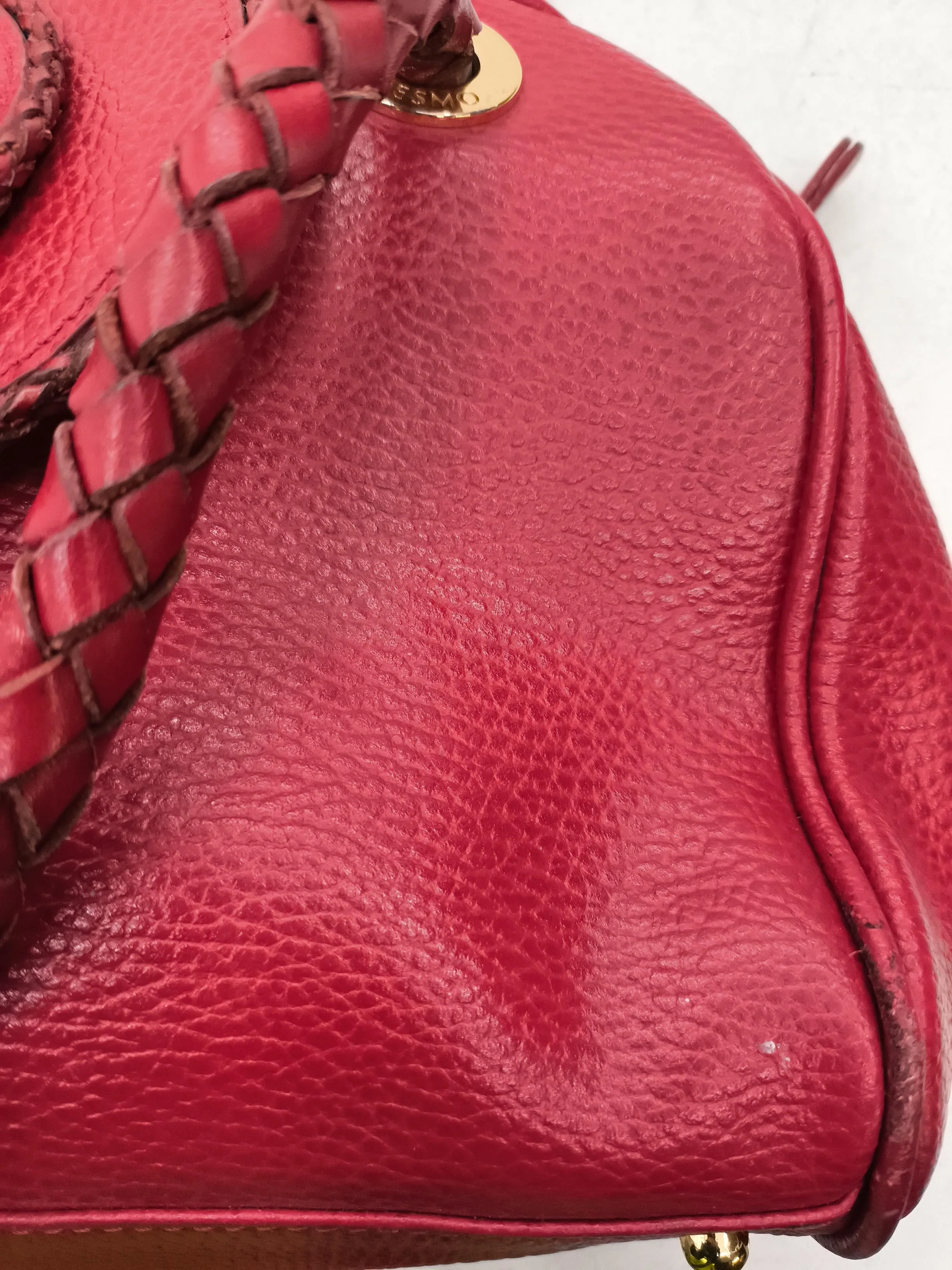 Desmo Women's Bag Red 100% Leather Shoulder Bag - Image 3
