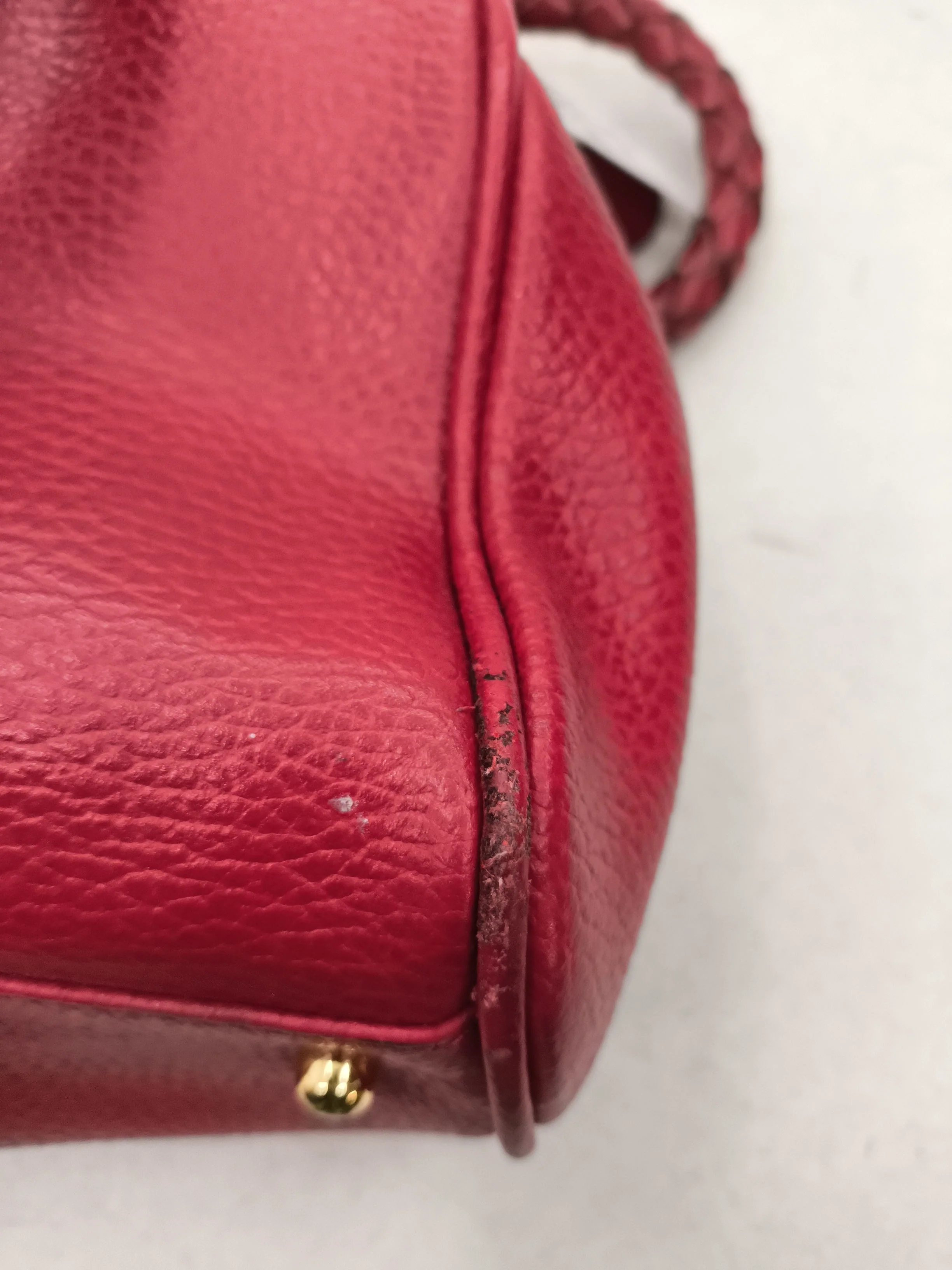 Desmo Women's Bag Red 100% Leather Shoulder Bag - Image 5