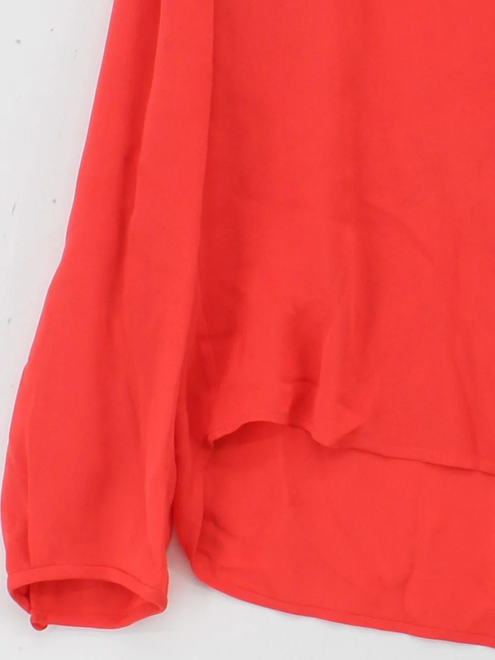 Diane Von Furstenberg Women's Blouse UK 16 Red Silk with Polyester Basic - Image 4