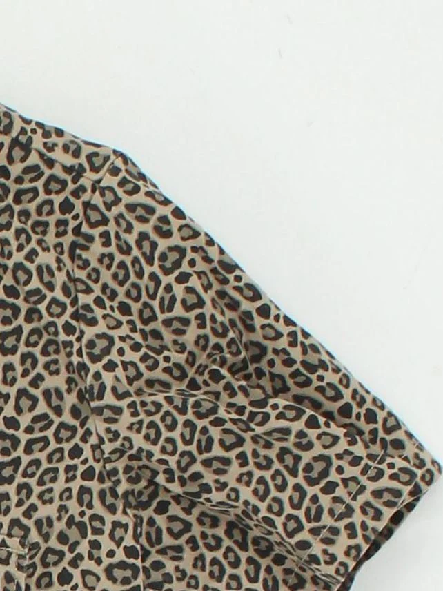 Dickies Men's Shirt M Tan Animal Print 100% Cotton Basic - Image 4