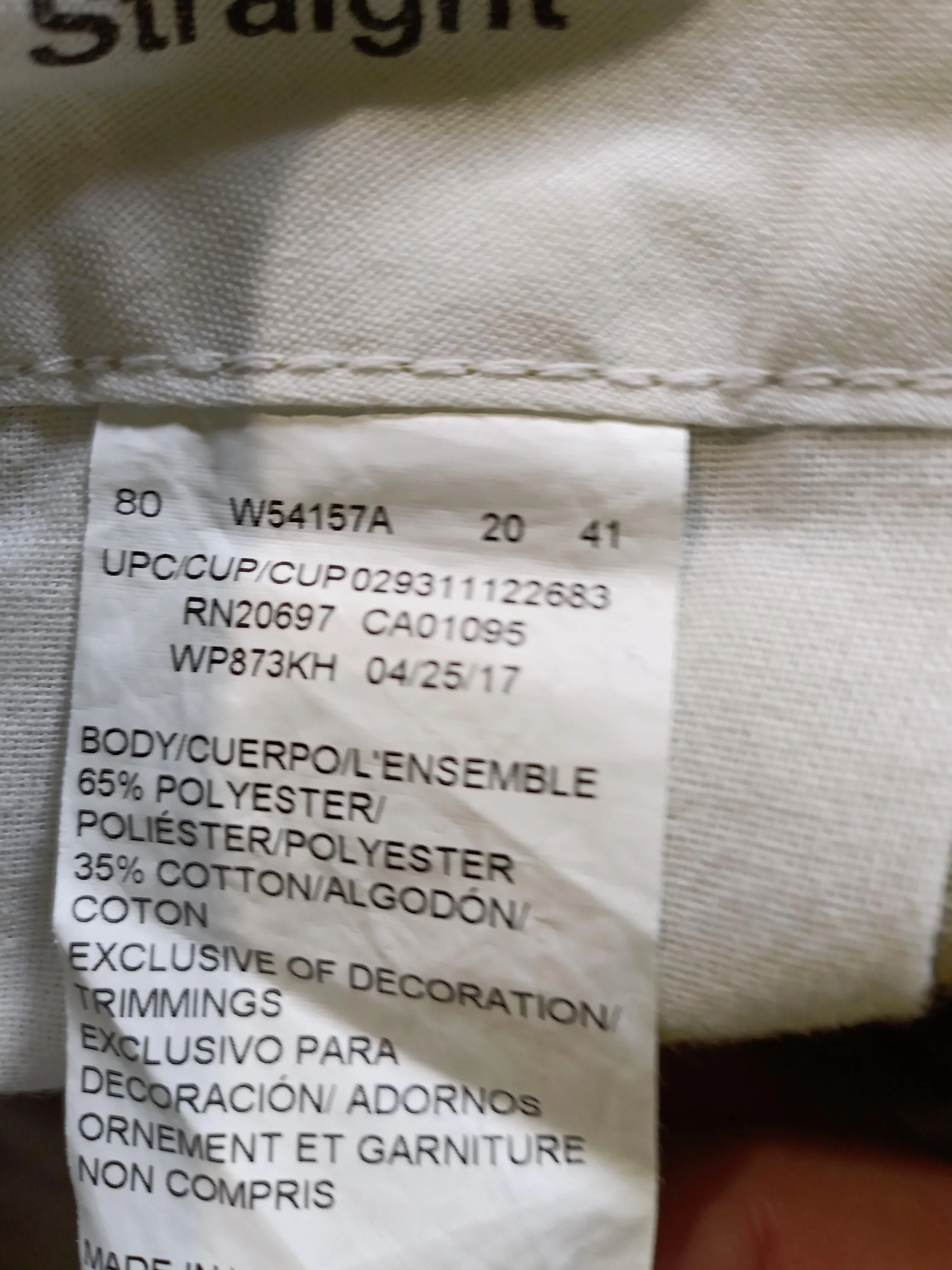 Dickies Men's Trousers W 28 in; L 30 in Tan Polyester with Cotton Straight Chino - Image 7