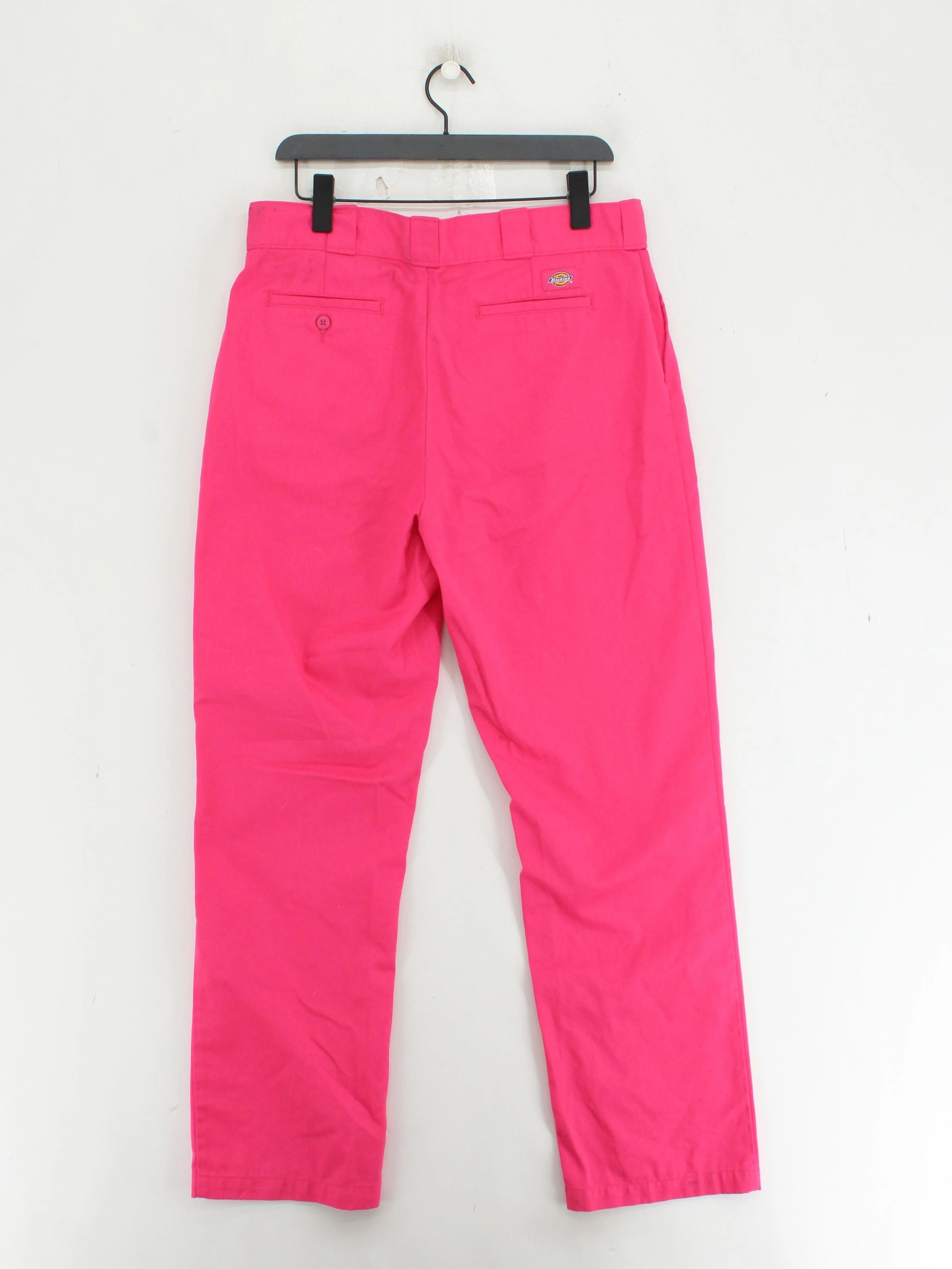 Dickies Men's Trousers W 32 in Pink Polyester with Cotton Straight Chino - Image 2
