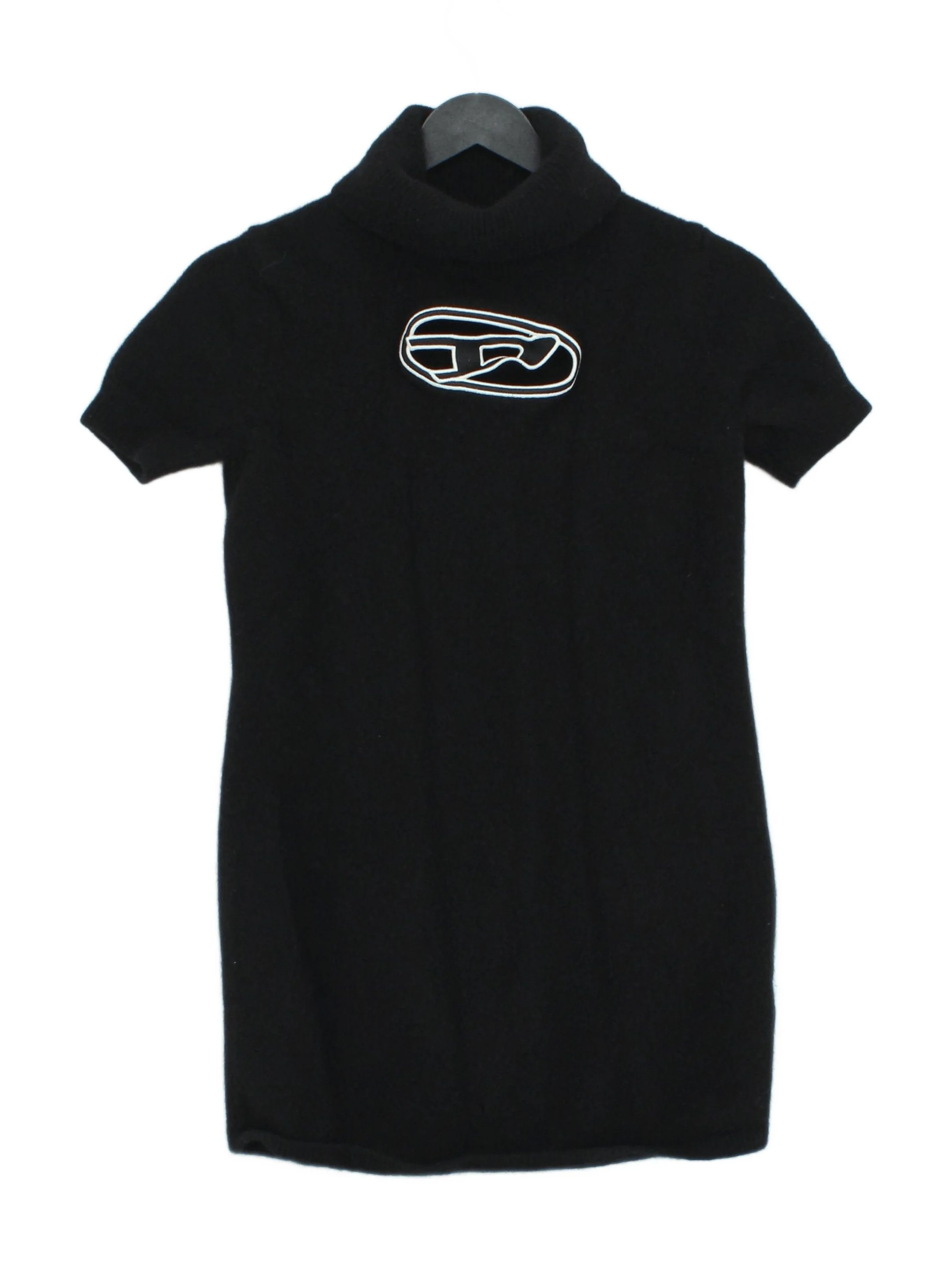 Diesel Jumper Mini Dress L in Black