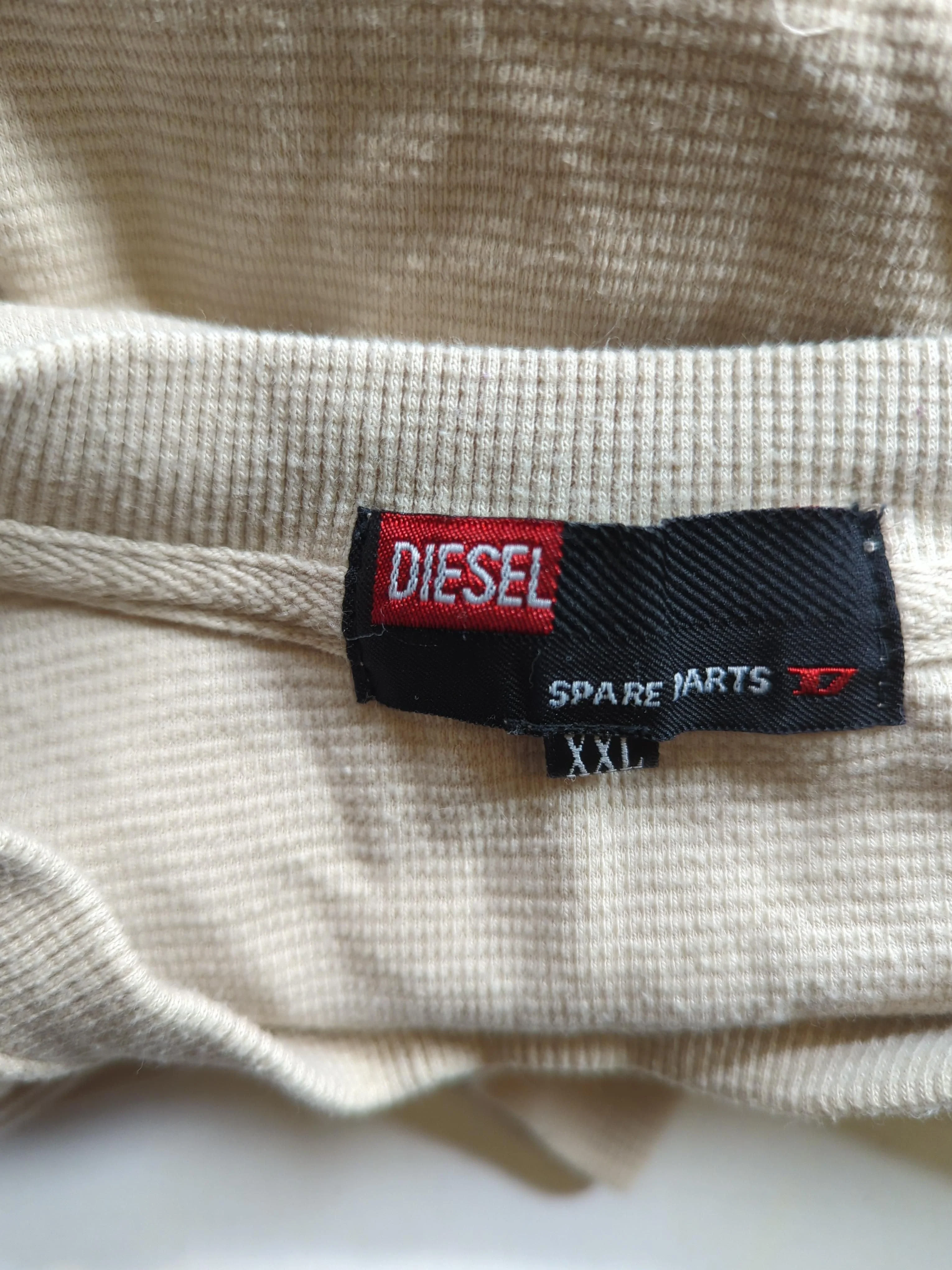 Diesel Men's Hoodie XXL Tan 100% Cotton Pullover - Image 6