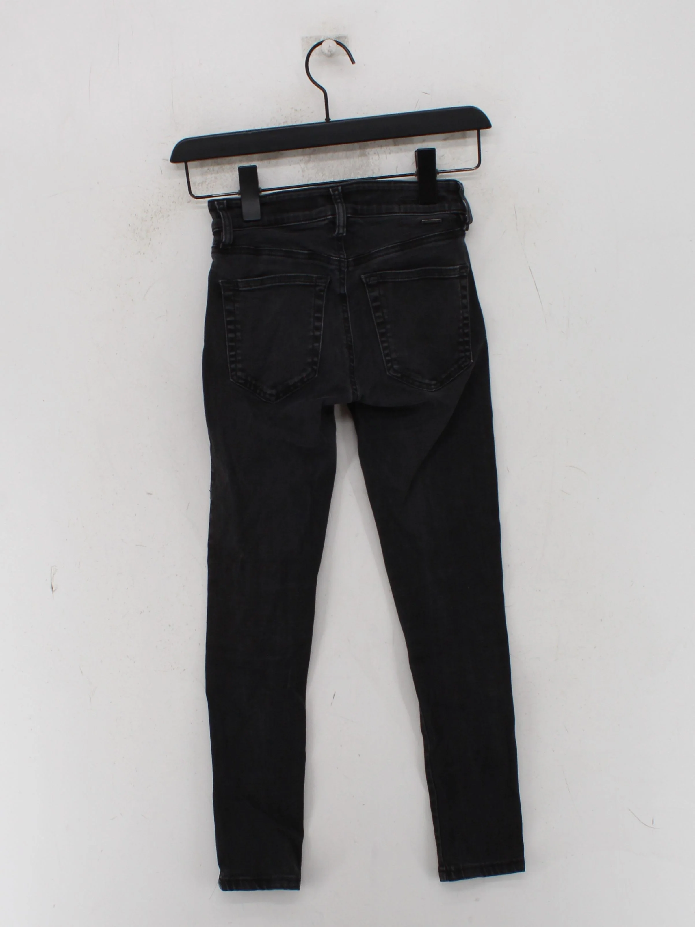 Diesel Men's Jeans W 23 in Black Cotton with Polyester, Elastane Skinny - Image 2