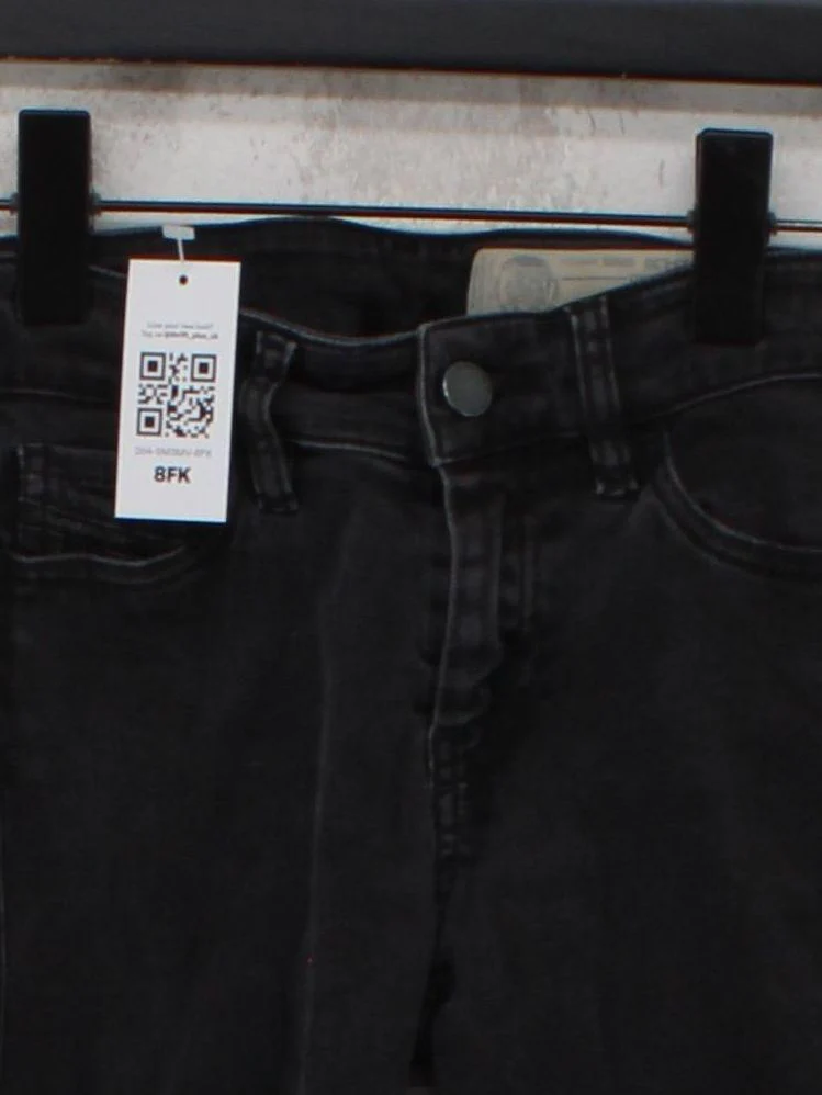 Diesel Men's Jeans W 23 in Black Cotton with Polyester, Elastane Skinny - Image 3