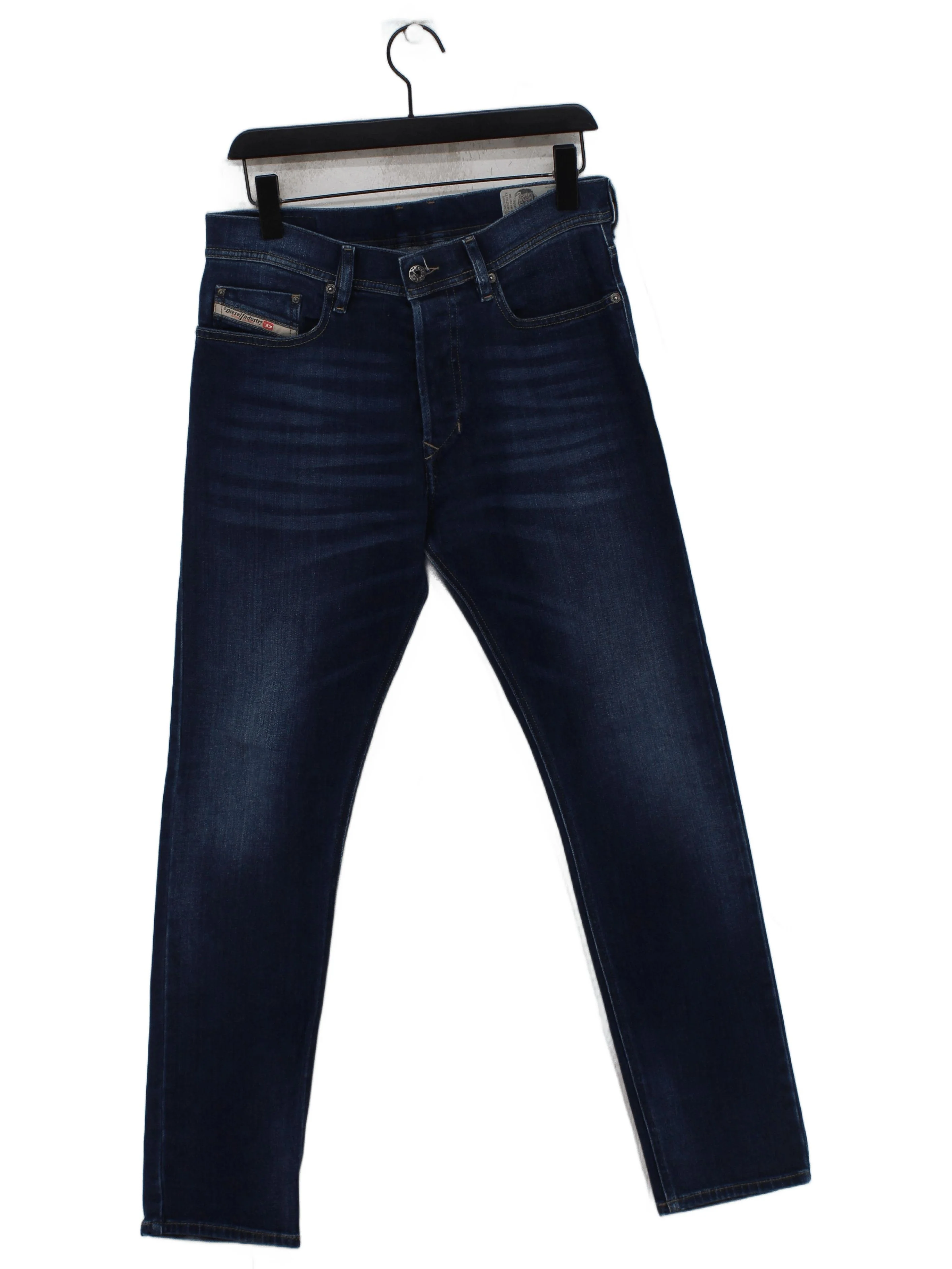 Diesel Men's Jeans W 30 in Blue Cotton with Elastane Straight