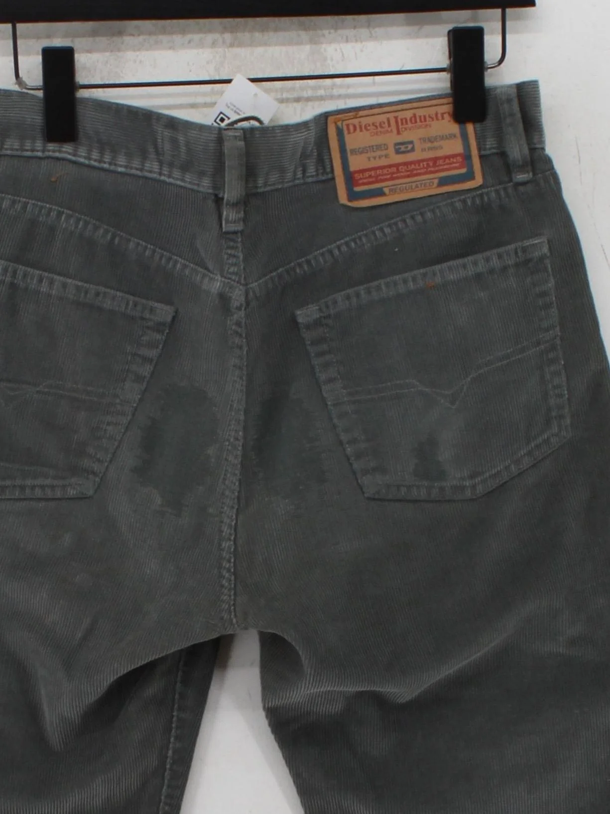 Diesel Men's Trousers W 31 in Grey 100% Polyester Straight Chino - Image 3