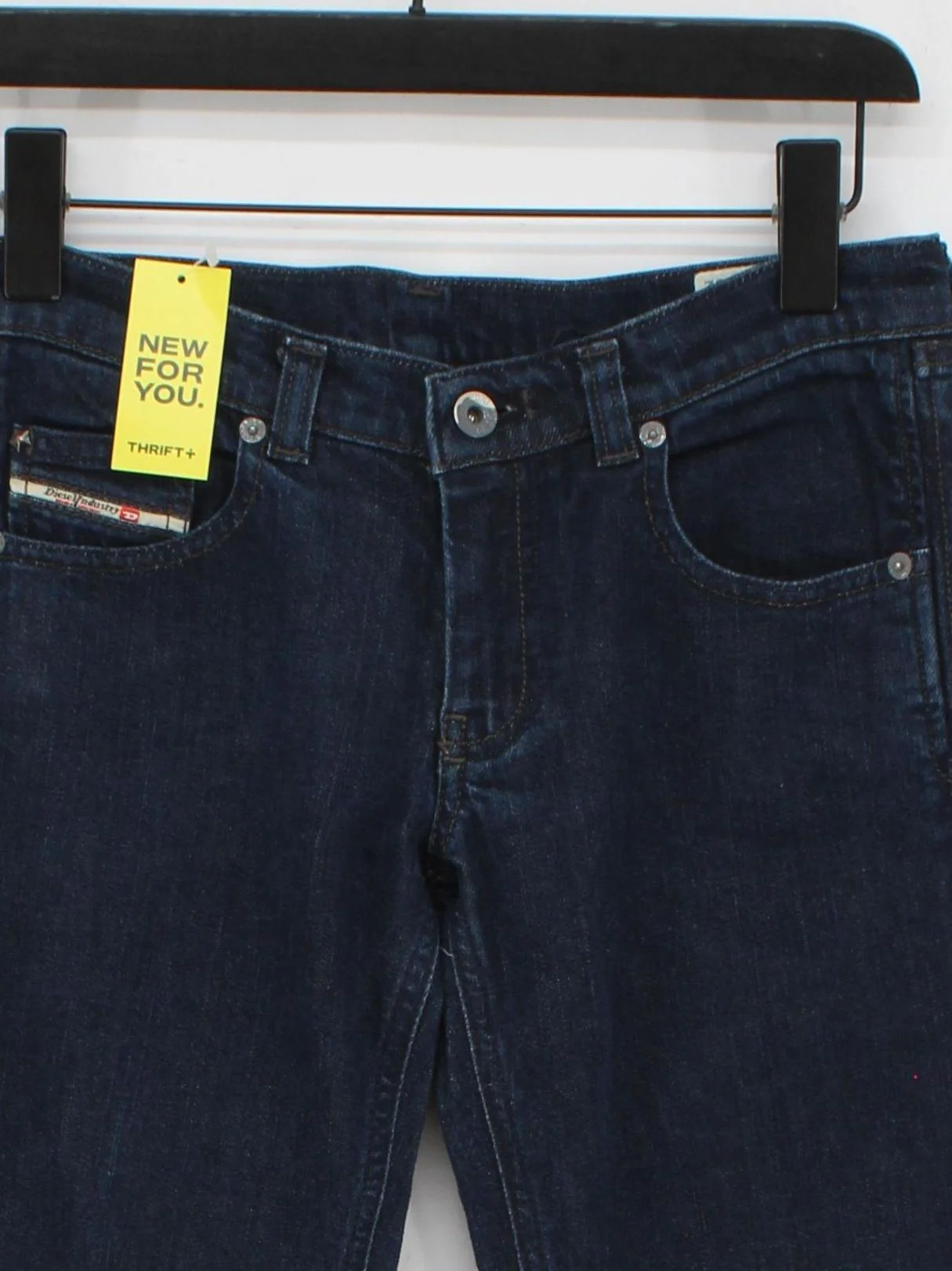 Diesel Women's Jeans W 29 in Blue Cotton with Lyocell Modal, Elastane Straight - Image 3