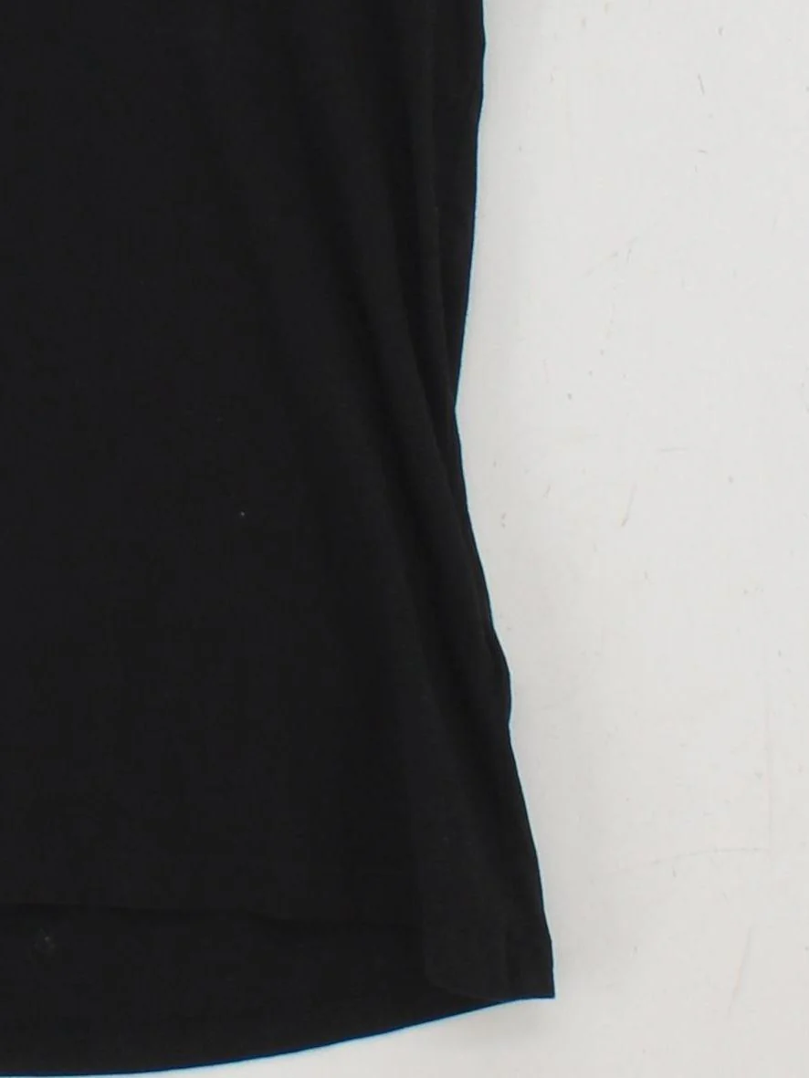 Diesel Women's Top M Black Graphic 100% Cotton Short Sleeve Round Neck Basic - Image 4