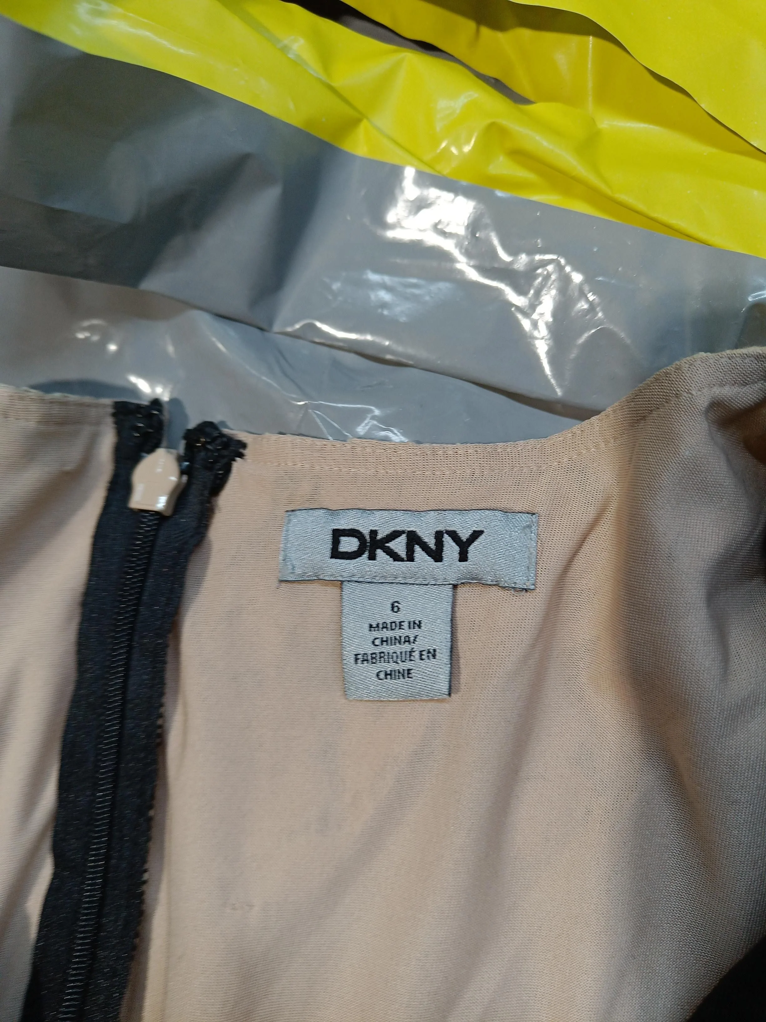 DKNY Bodycon Midi Dress in Black - Image 5