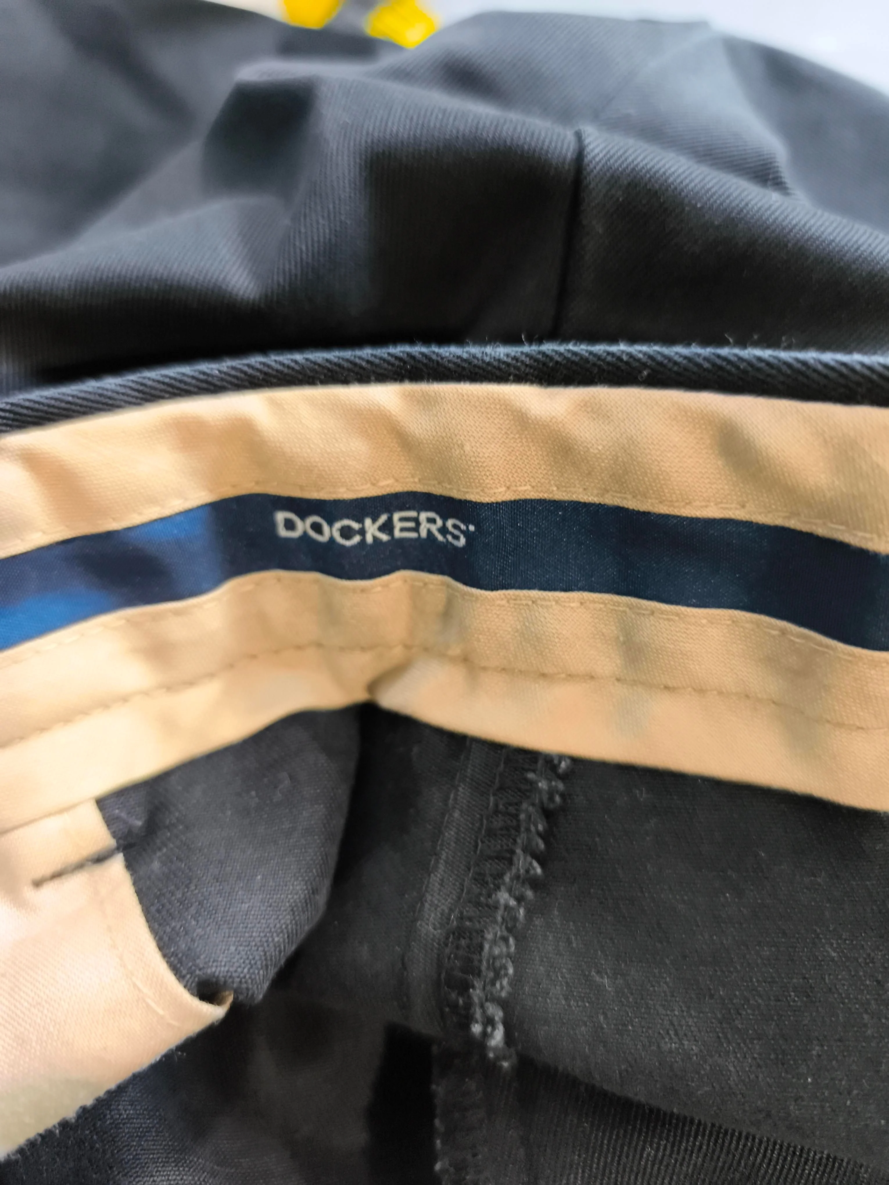 DOCKERS Men's Trousers W 32 in; L 32 in Black 100% Cotton Straight Chino - Image 5