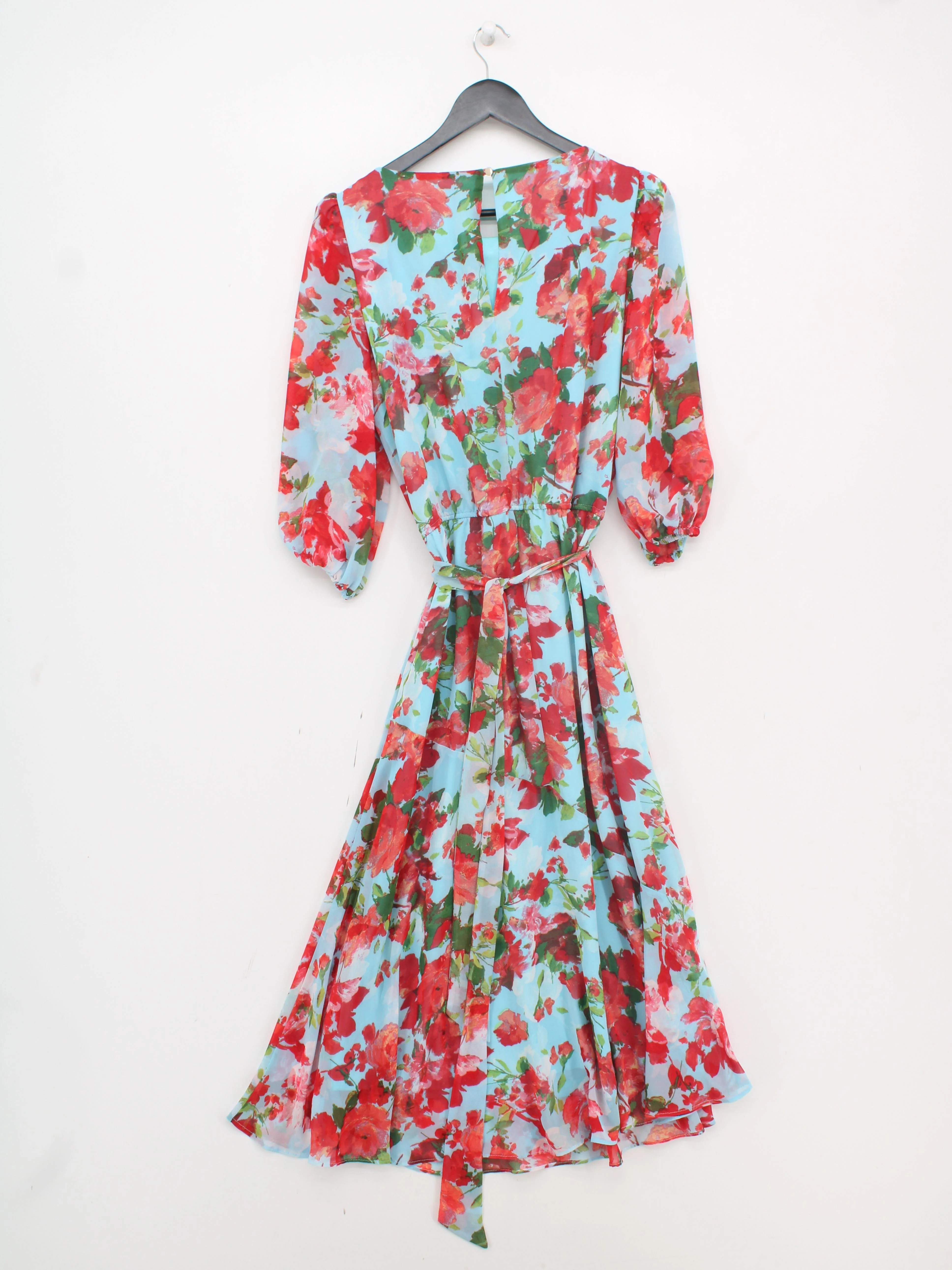 Donna Ricco Shirt Midi Dress UK10 in Blue - Image 2