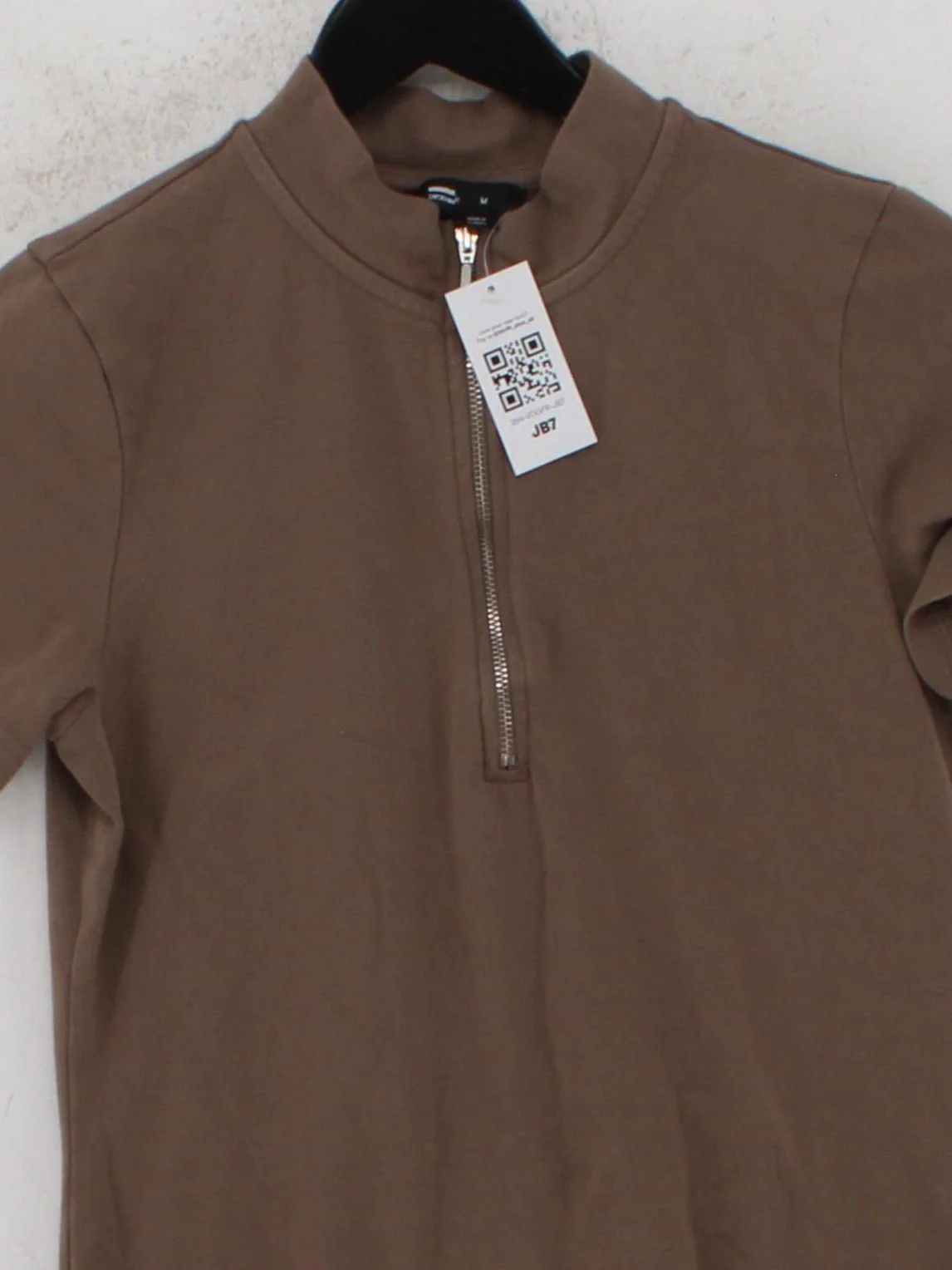 Dr Denim T-Shirt Mini Dress M in Brown - Image 3