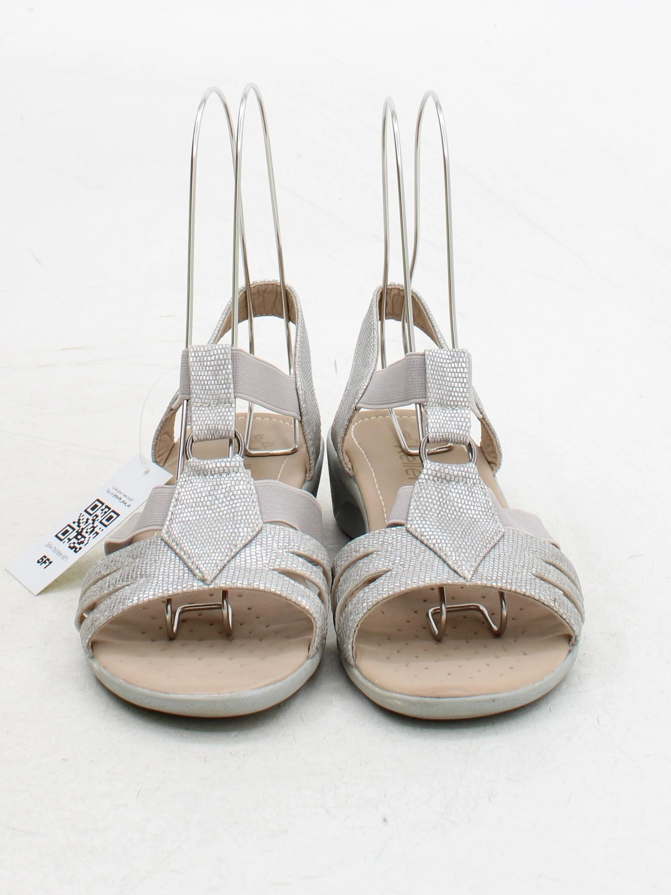 Dr. Keller Women's Sandals UK 6 Silver 100% Other Strappy - Image 2