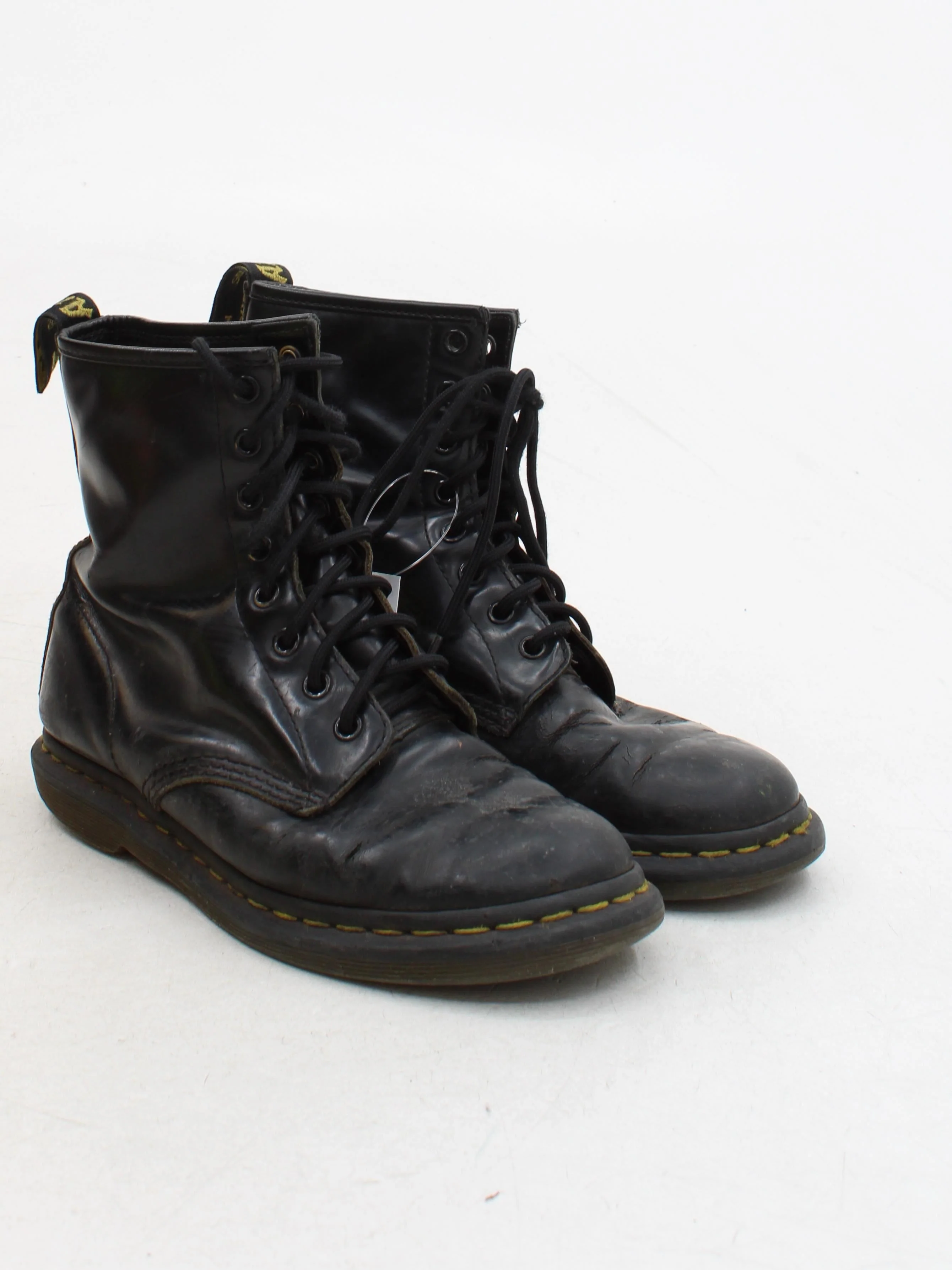 Dr. Martens Men's Boots UK 4 Black 100% Leather Combat - Image 4