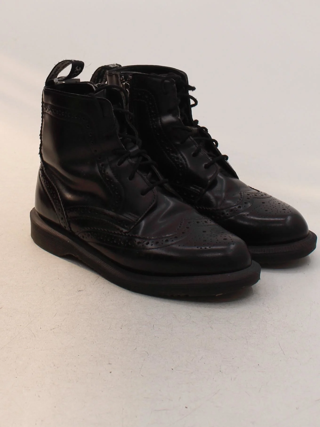Dr. Martens Men's Boots UK 4 Black 100% Leather Combat - Image 4