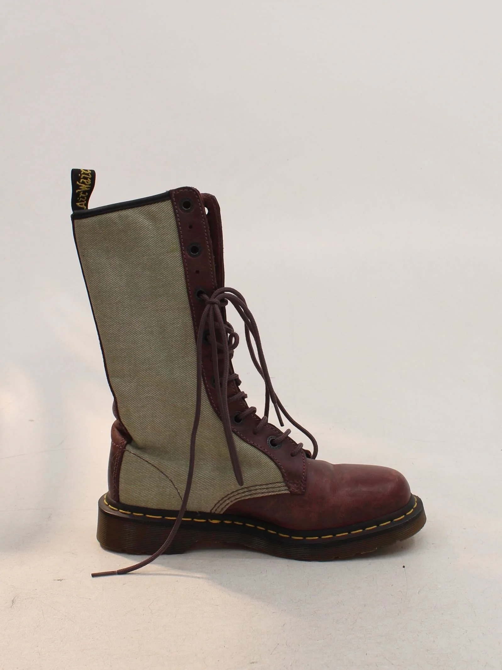 Dr. Martens Men's Boots UK 5 Red Graphic Leather with Cotton Combat - Image 5