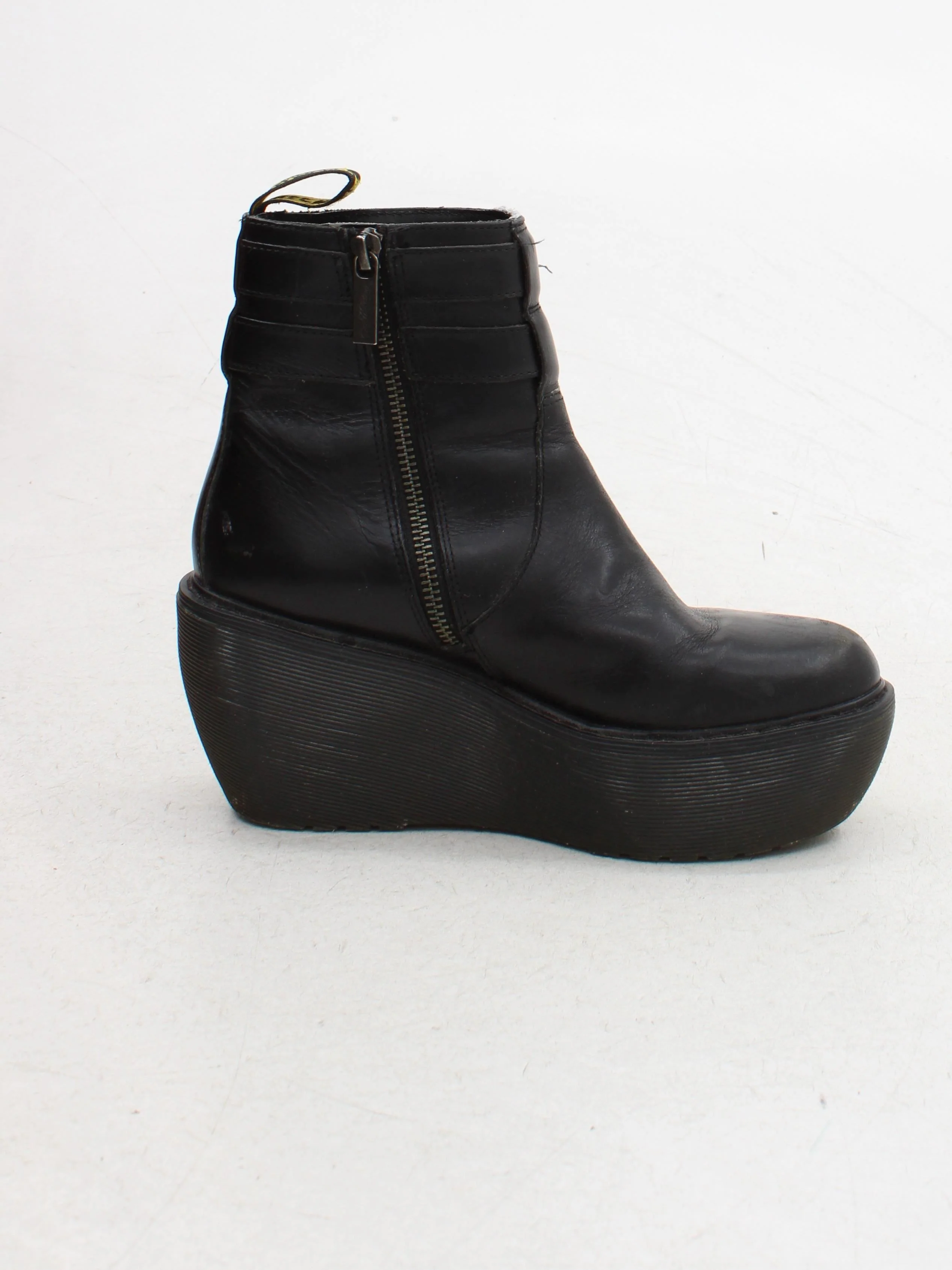 Dr. Martens Women's Boots UK 3 Black 100% Leather Platform - Image 5
