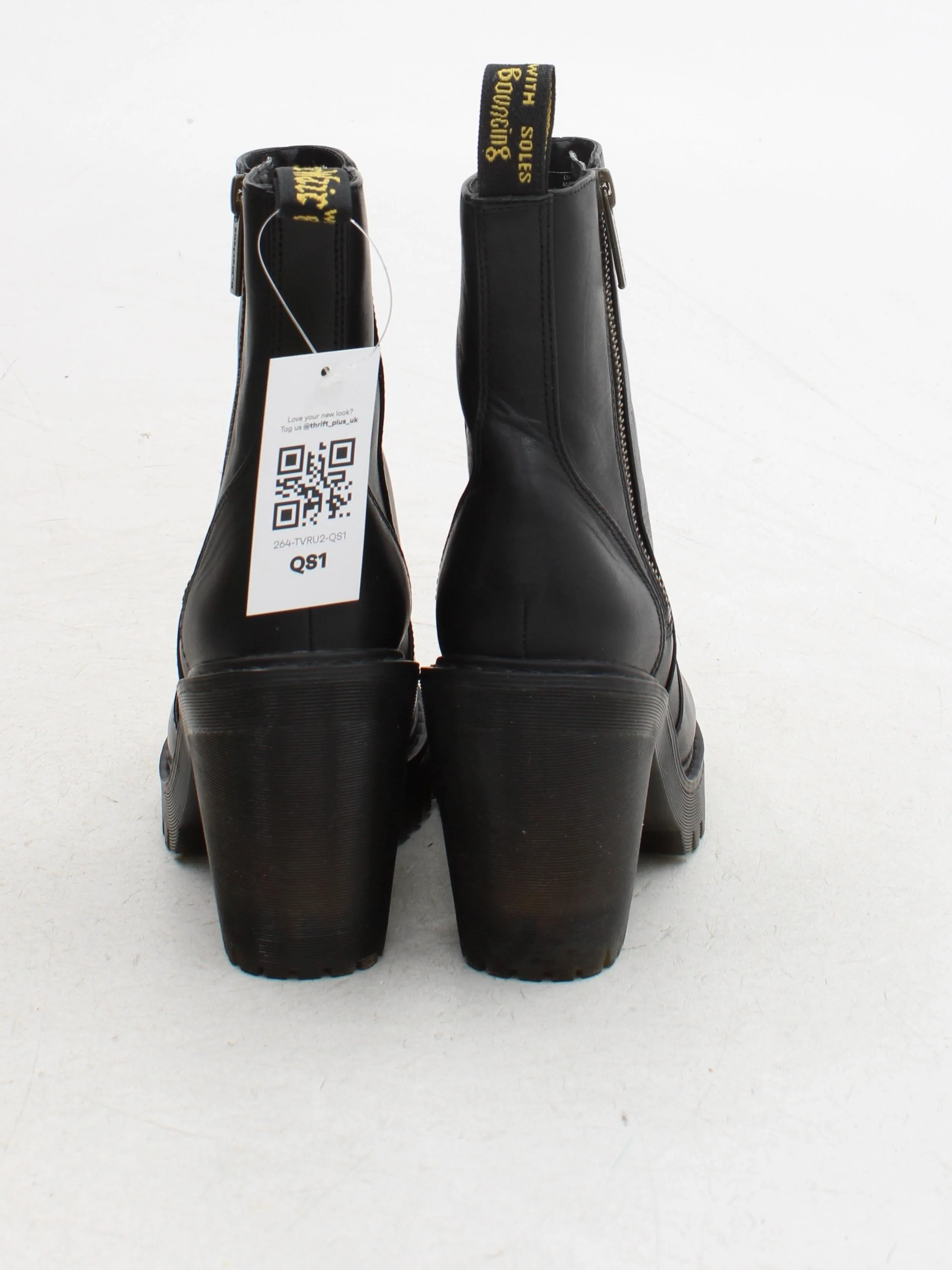 Dr. Martens Women's Boots UK 4 Black 100% Leather Combat - Image 3