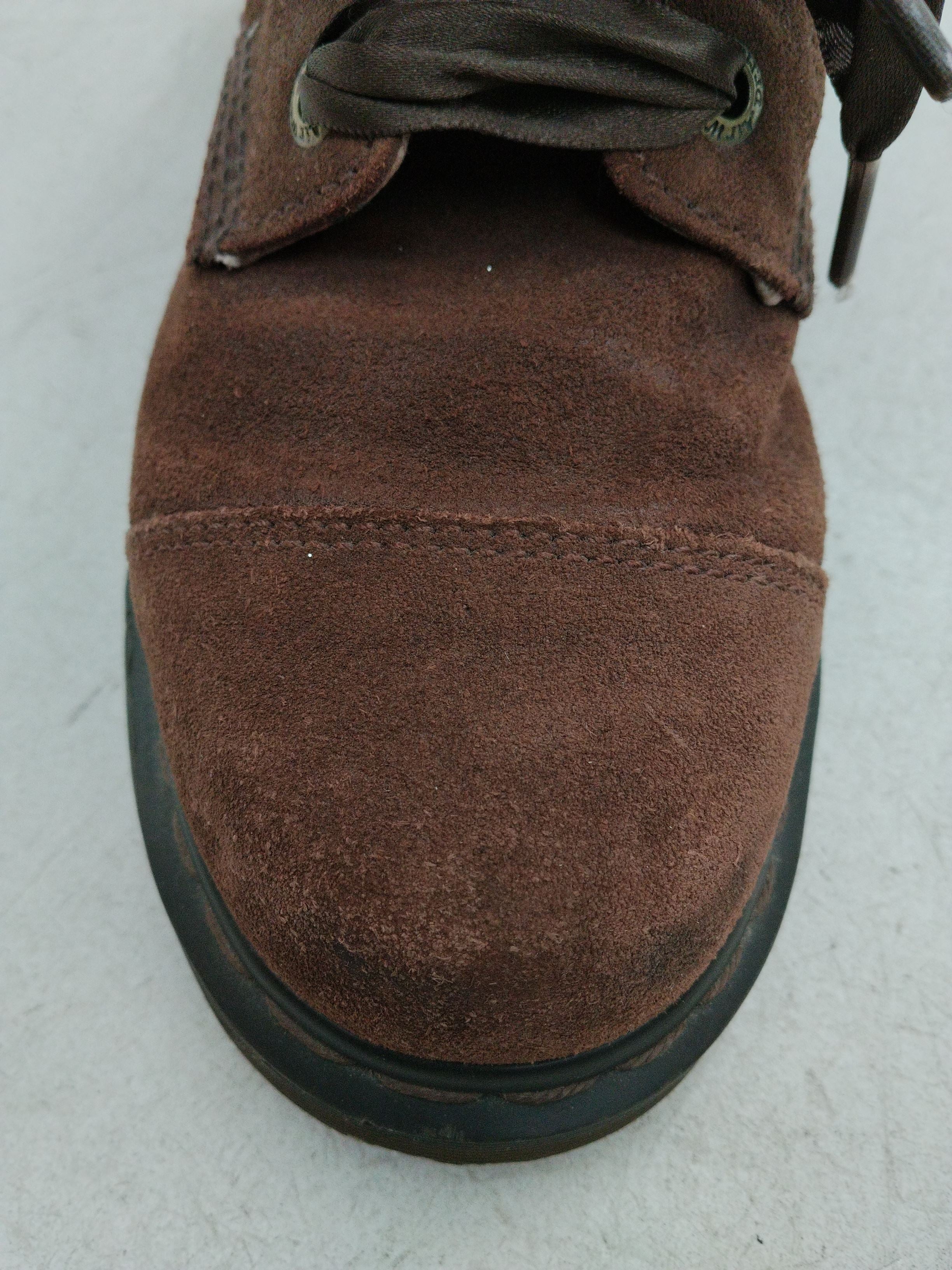 Dr. Martens Women's Boots UK 7 Brown Floral 100% Suede Combat - Image 8