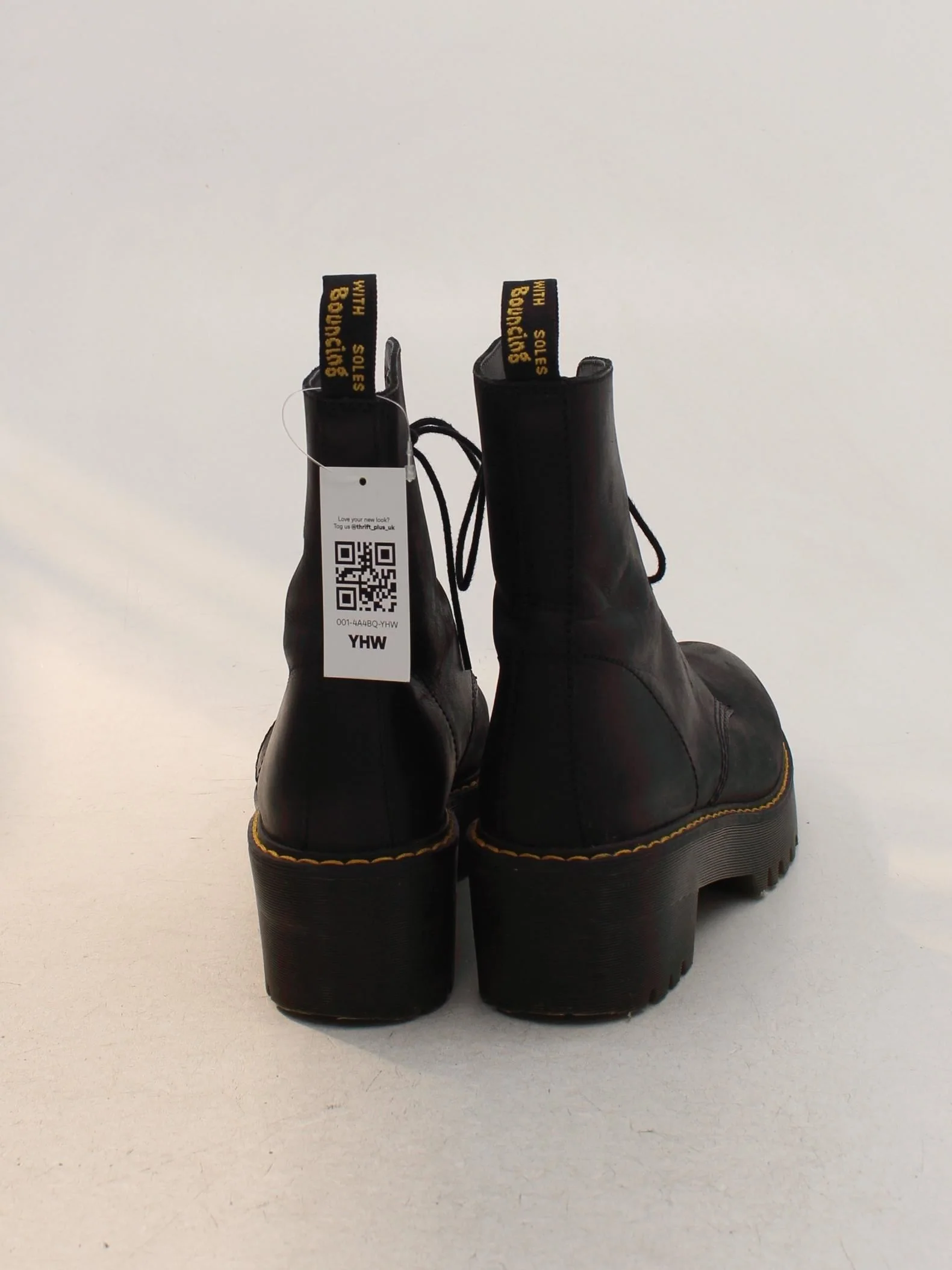 Dr. Martens Women's Boots UK 9 Black 100% Leather Combat - Image 3