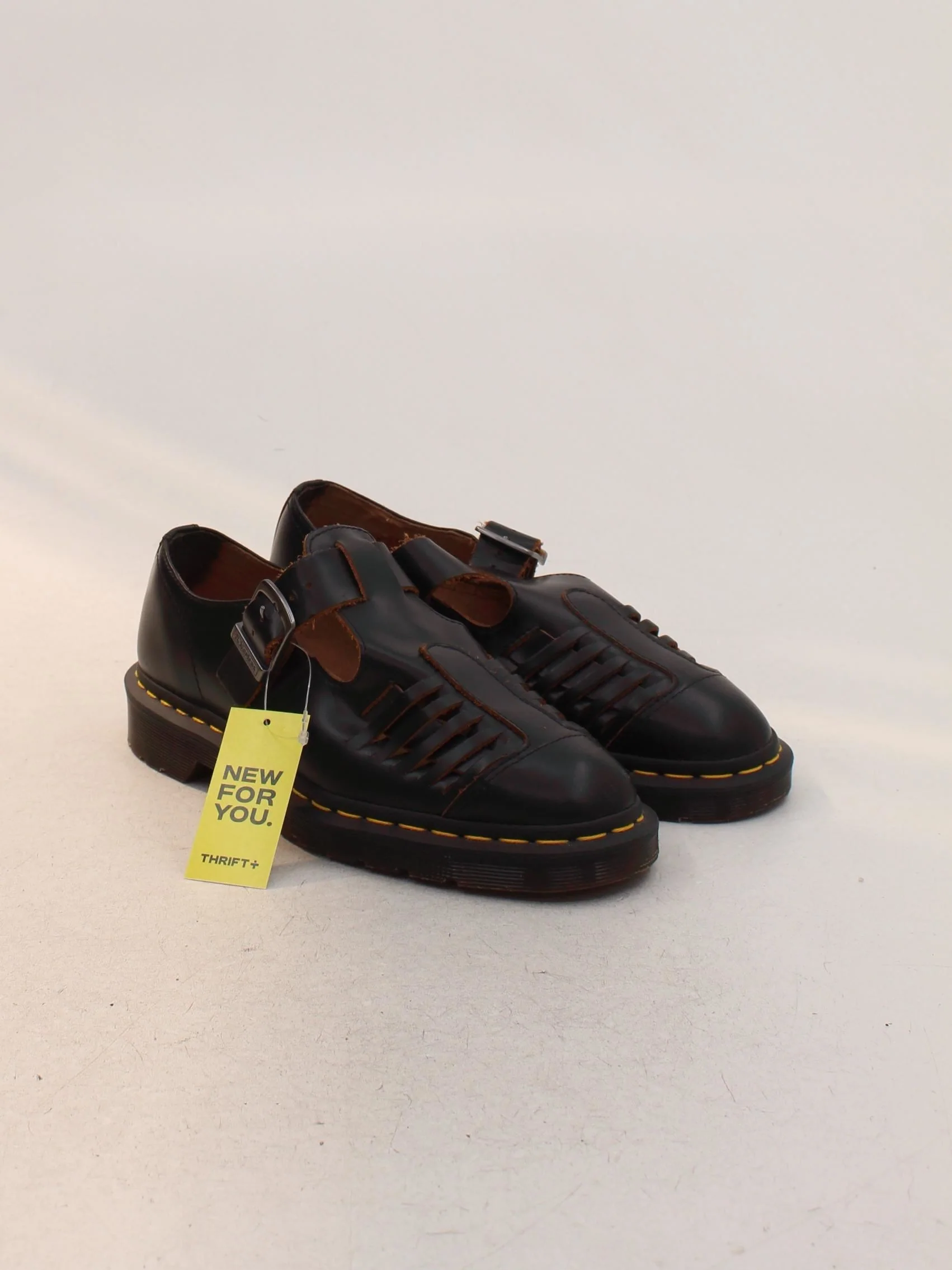 Dr. Martens Women's Flat Shoes UK 6 Black 100% Leather Mary Jane - Image 4