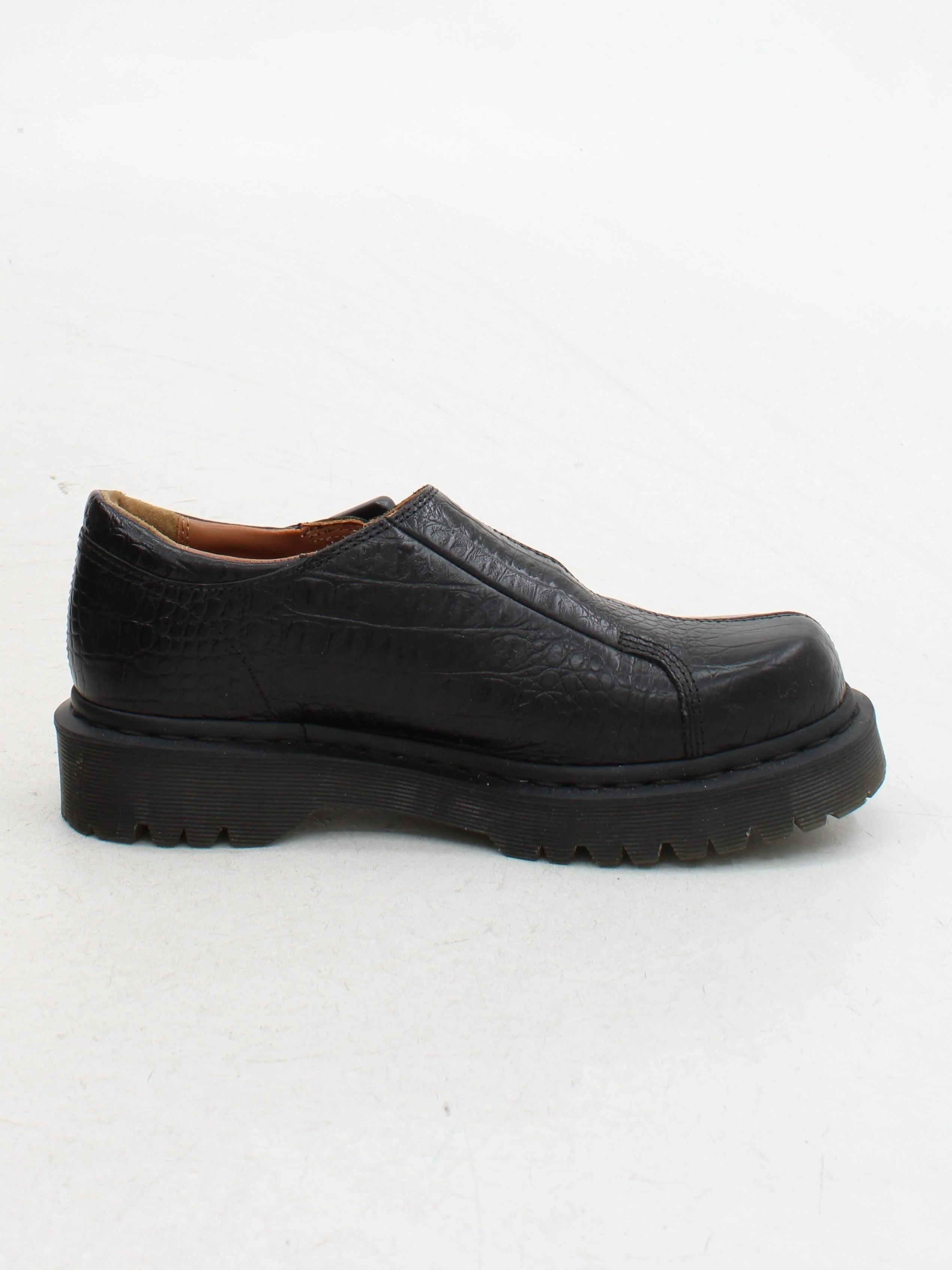 Dr. Martens Women's Flat Shoes UK 6 Black Animal Print 100% Leather Mary Jane - Image 5