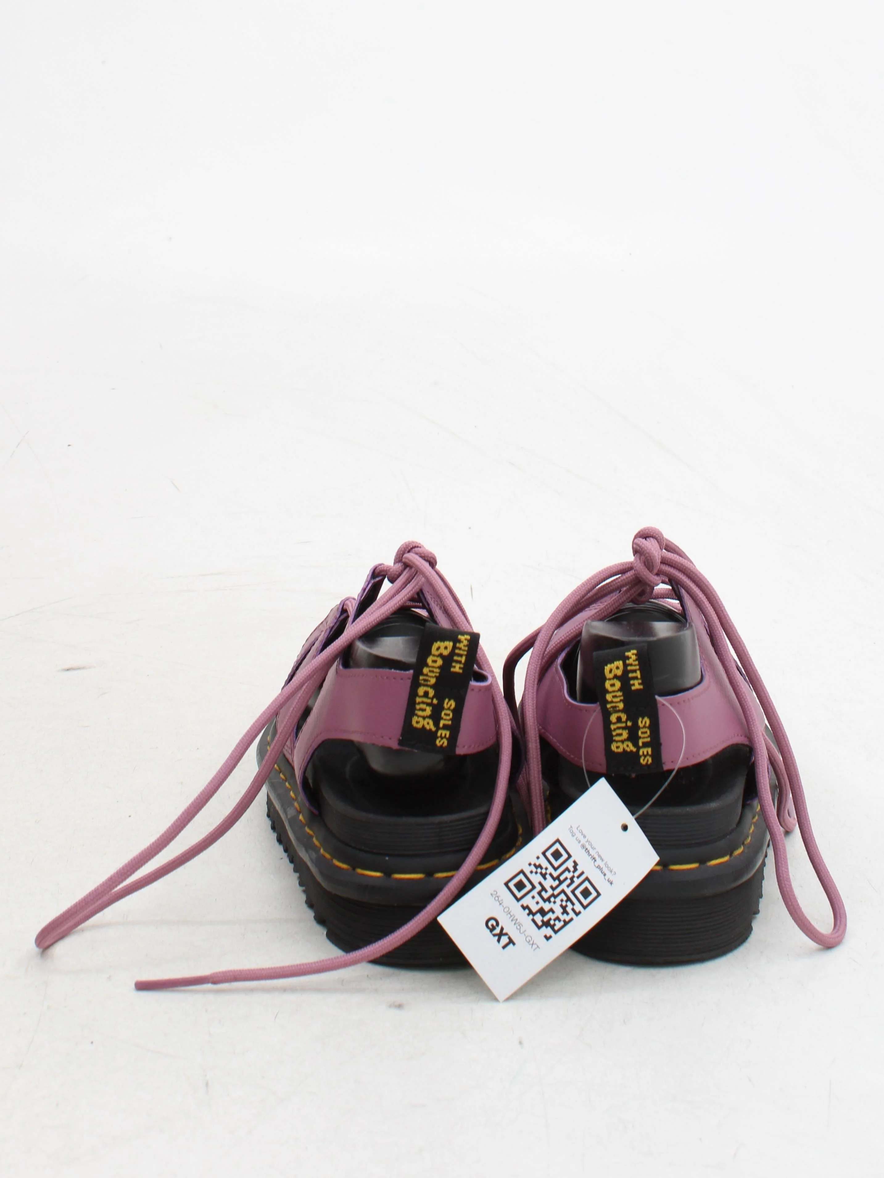 Dr. Martens Women's Sandals UK 5 Purple 100% Leather Strappy - Image 3
