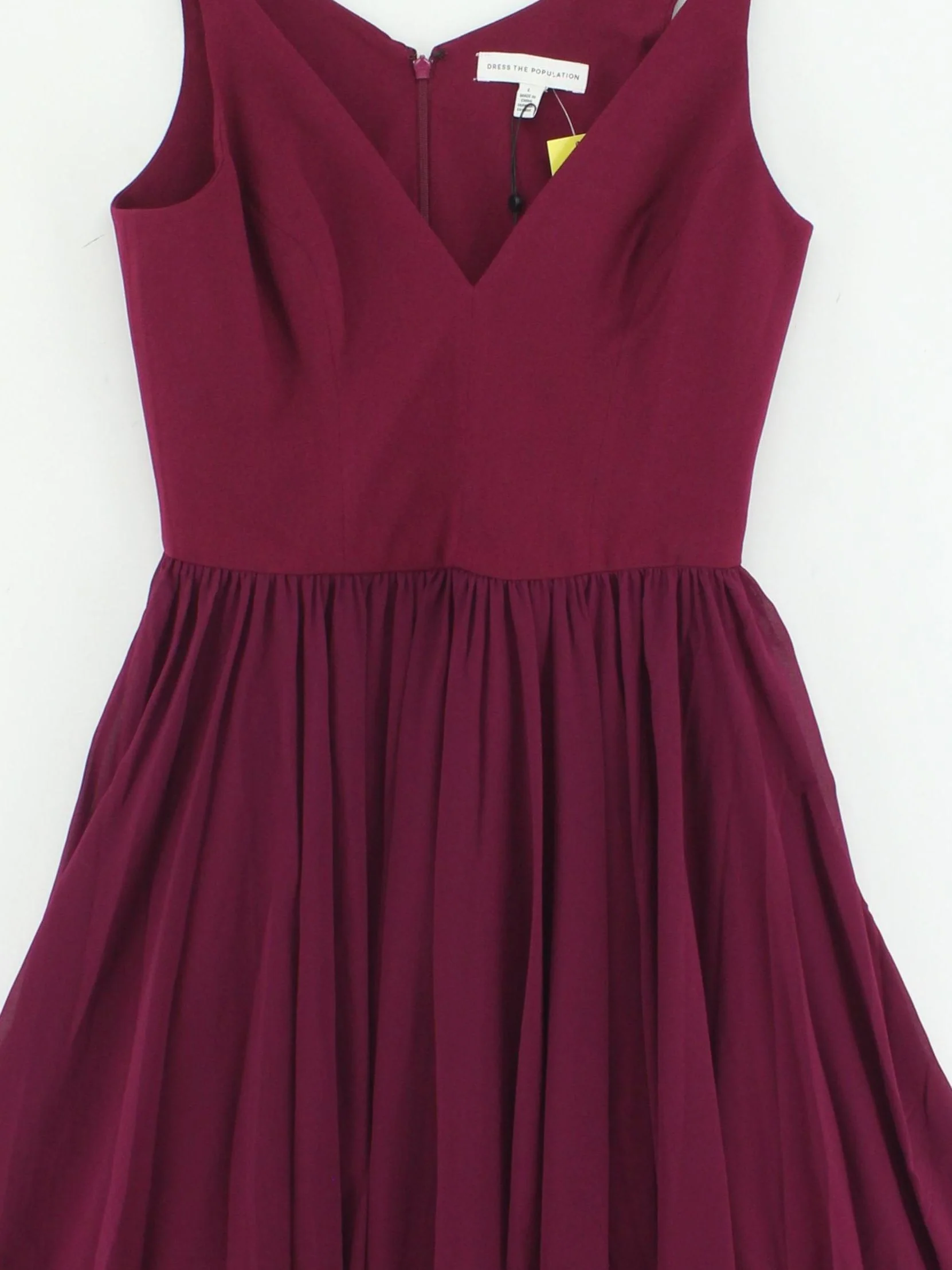 Dress The Population A-Line Mini Dress L in Red - Image 3