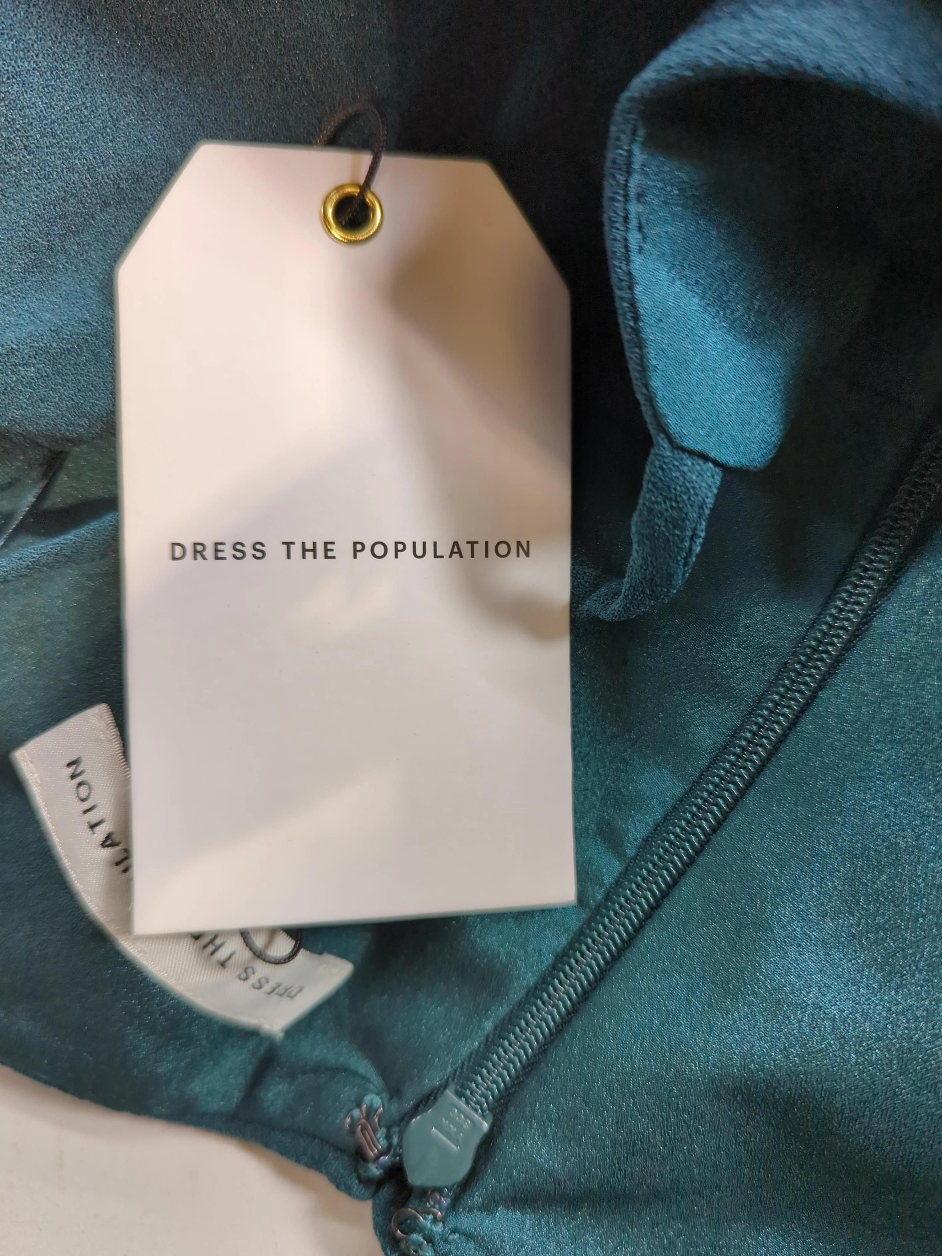 Dress The Population Bodycon Midi Dress L in Green - Image 5