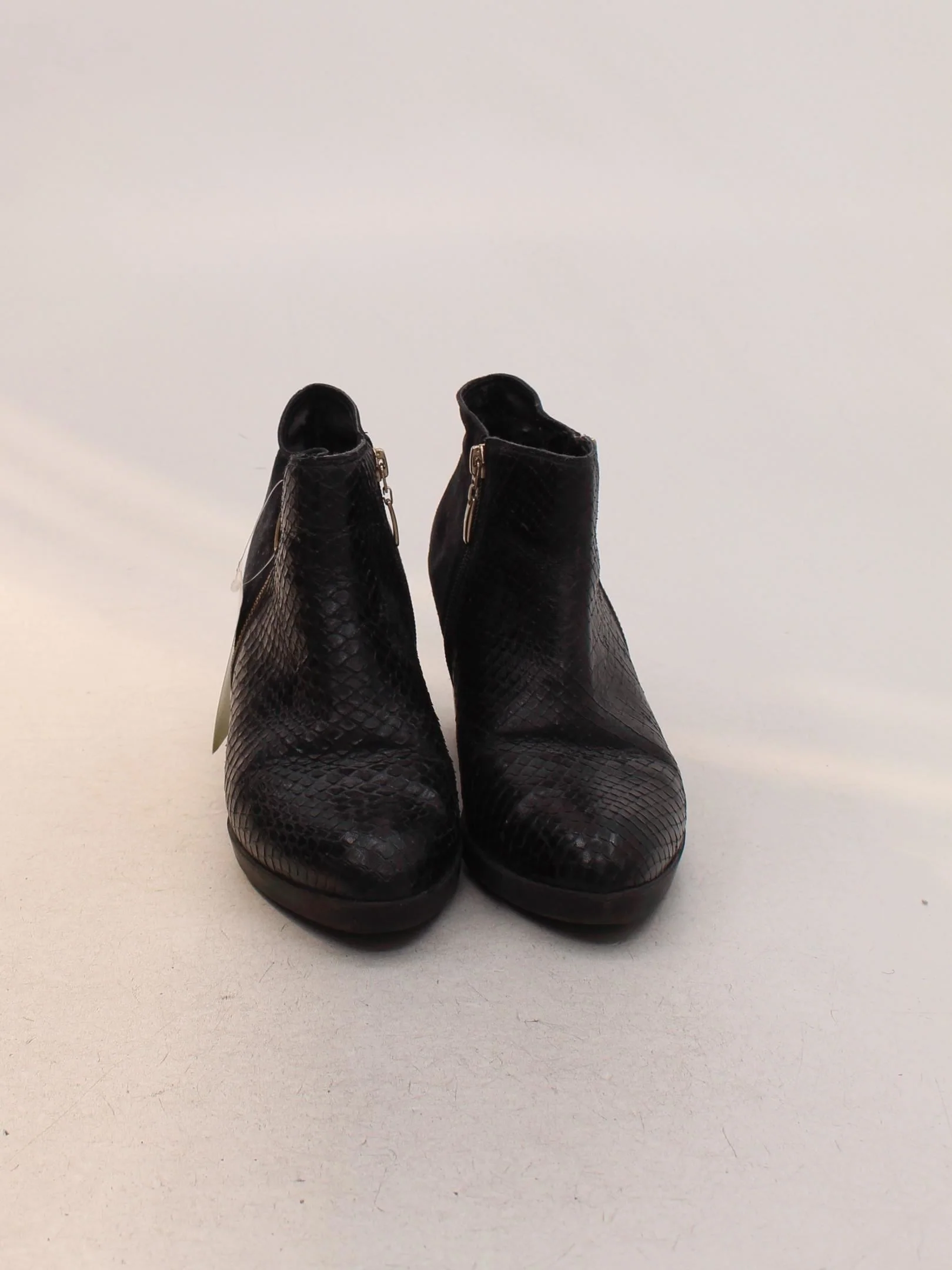 Dune London Women's Boots UK 6.5 Black Animal Print 100% Suede Combat - Image 2