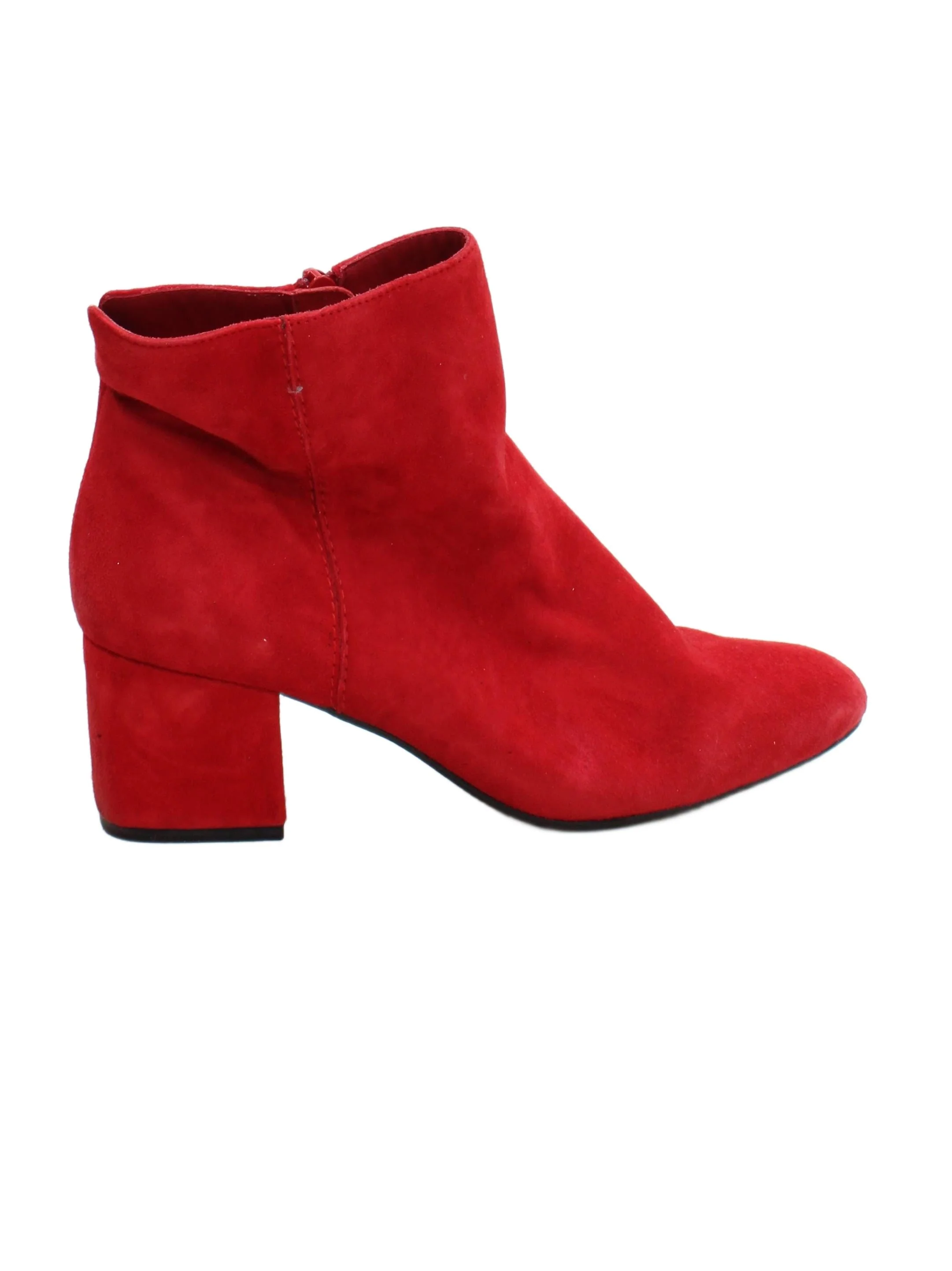 Dune London Women's Boots UK 6 Red 100% Suede Chelsea