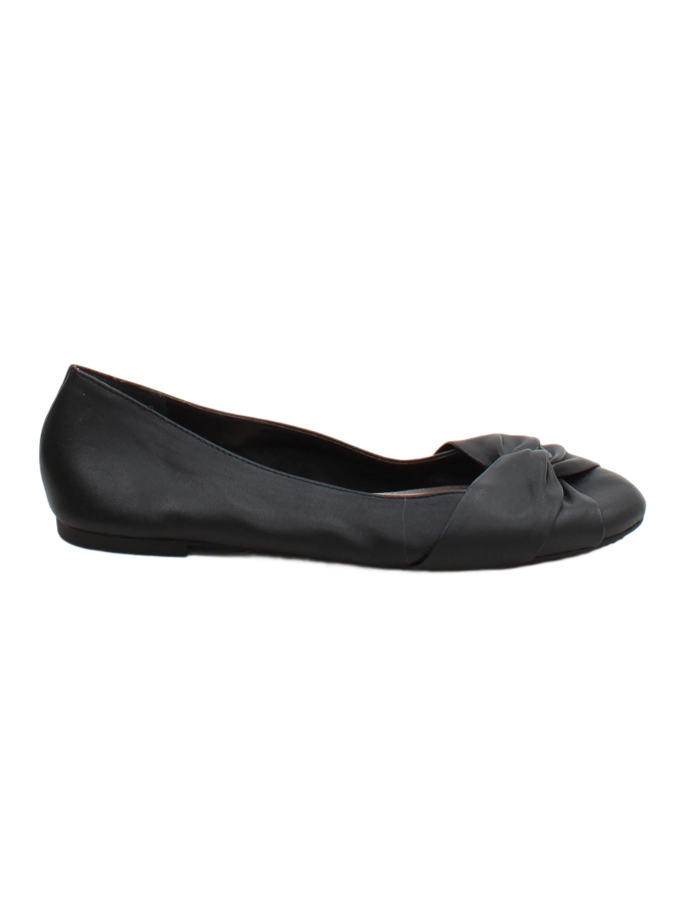 Dune London Women's Flat Shoes UK 5 Black Leather with Other Ballet