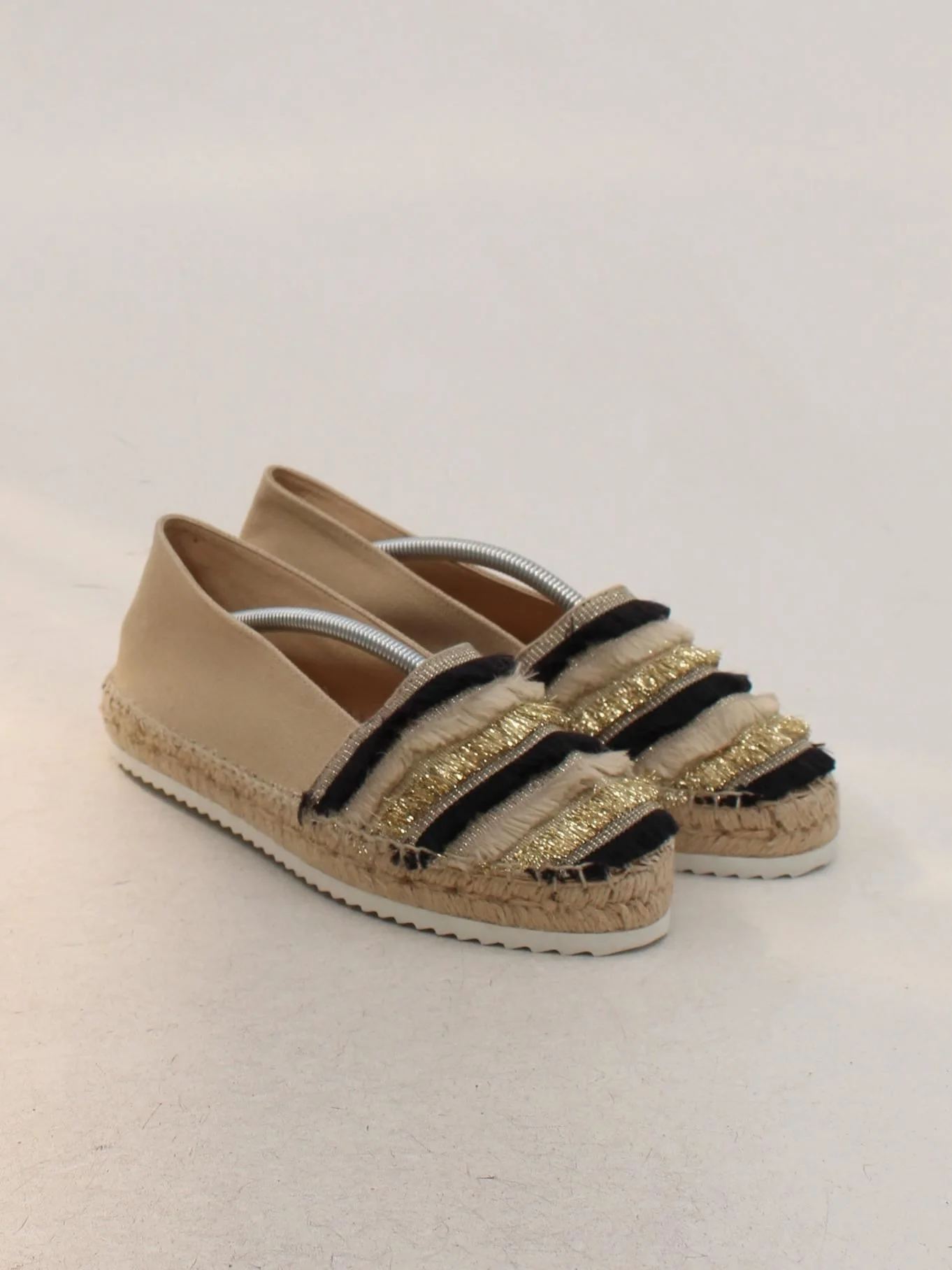 Dune London Women's Flat Shoes UK 6 Tan Striped 100% Other Loafer - Image 4