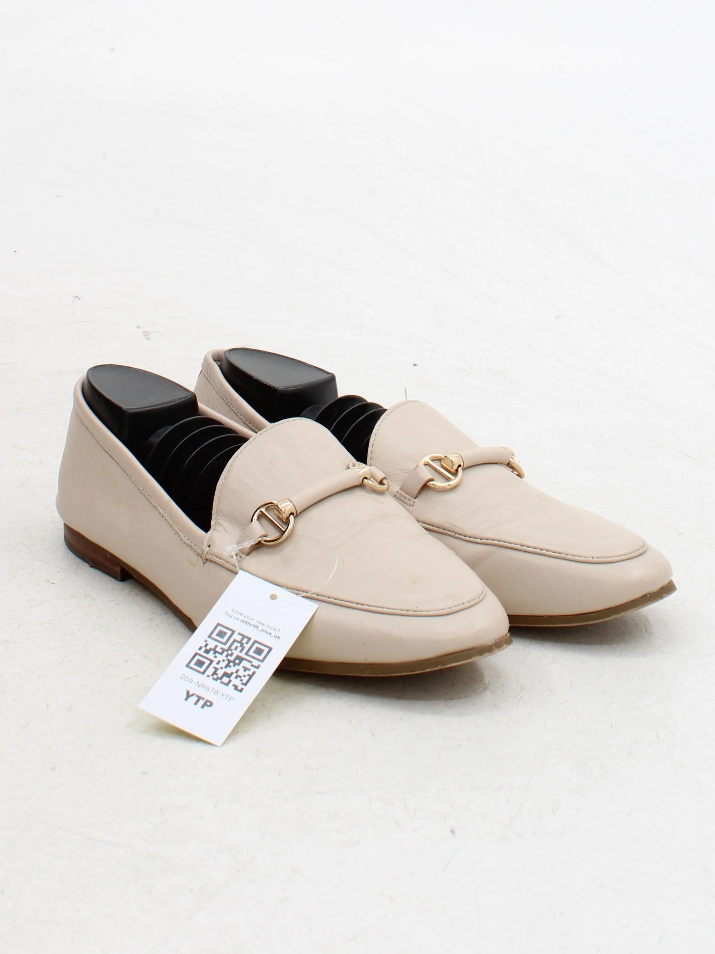 Dune London Women's Flat Shoes UK 7 Cream 100% Leather Loafer - Image 4