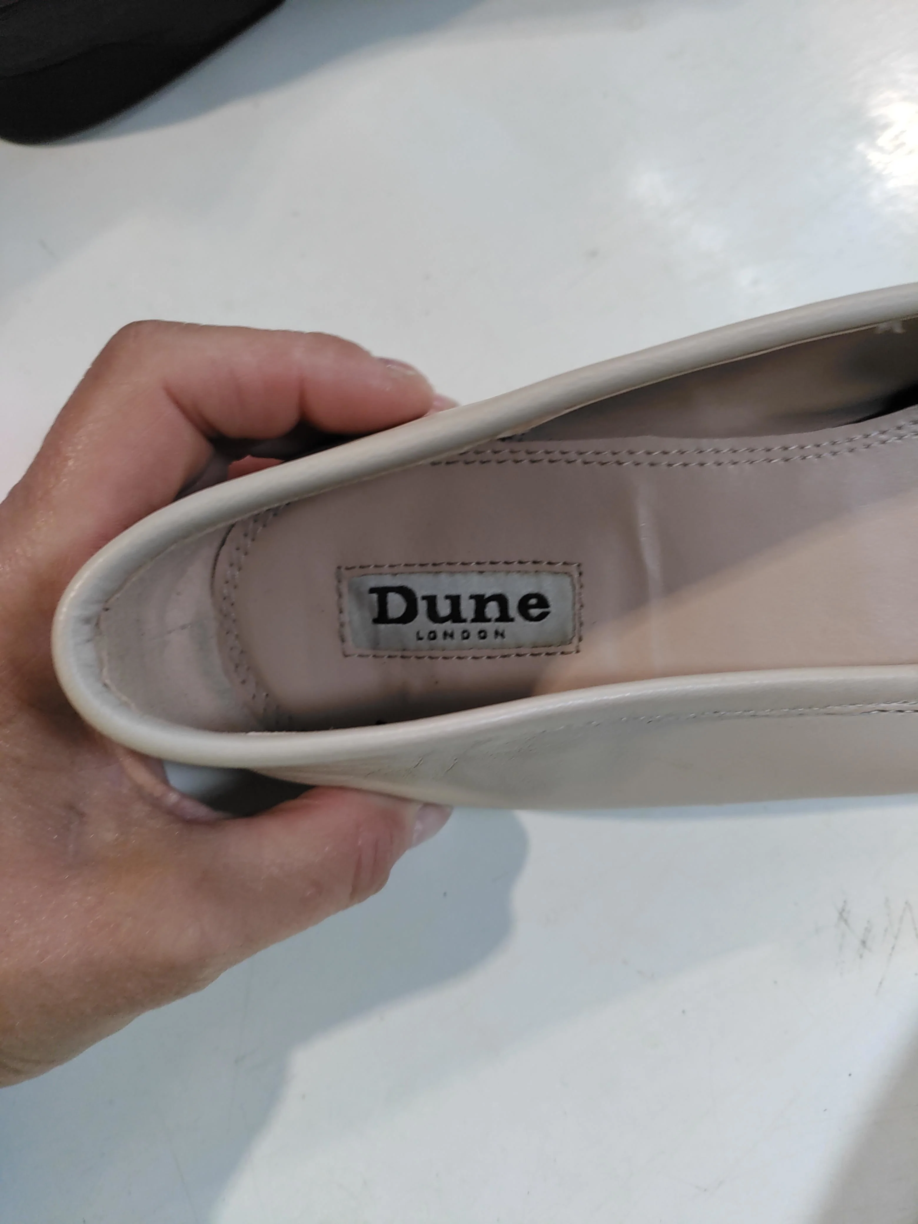 Dune London Women's Flat Shoes UK 7 Cream 100% Leather Loafer - Image 9