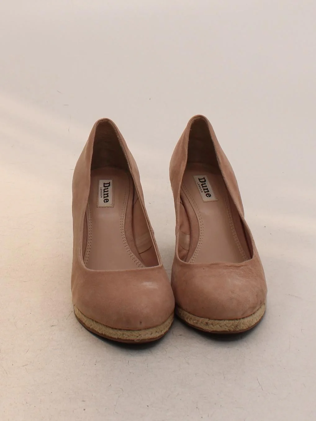 Dune London Women's Heels UK 5 Tan 100% Suede Espadrille - Image 2