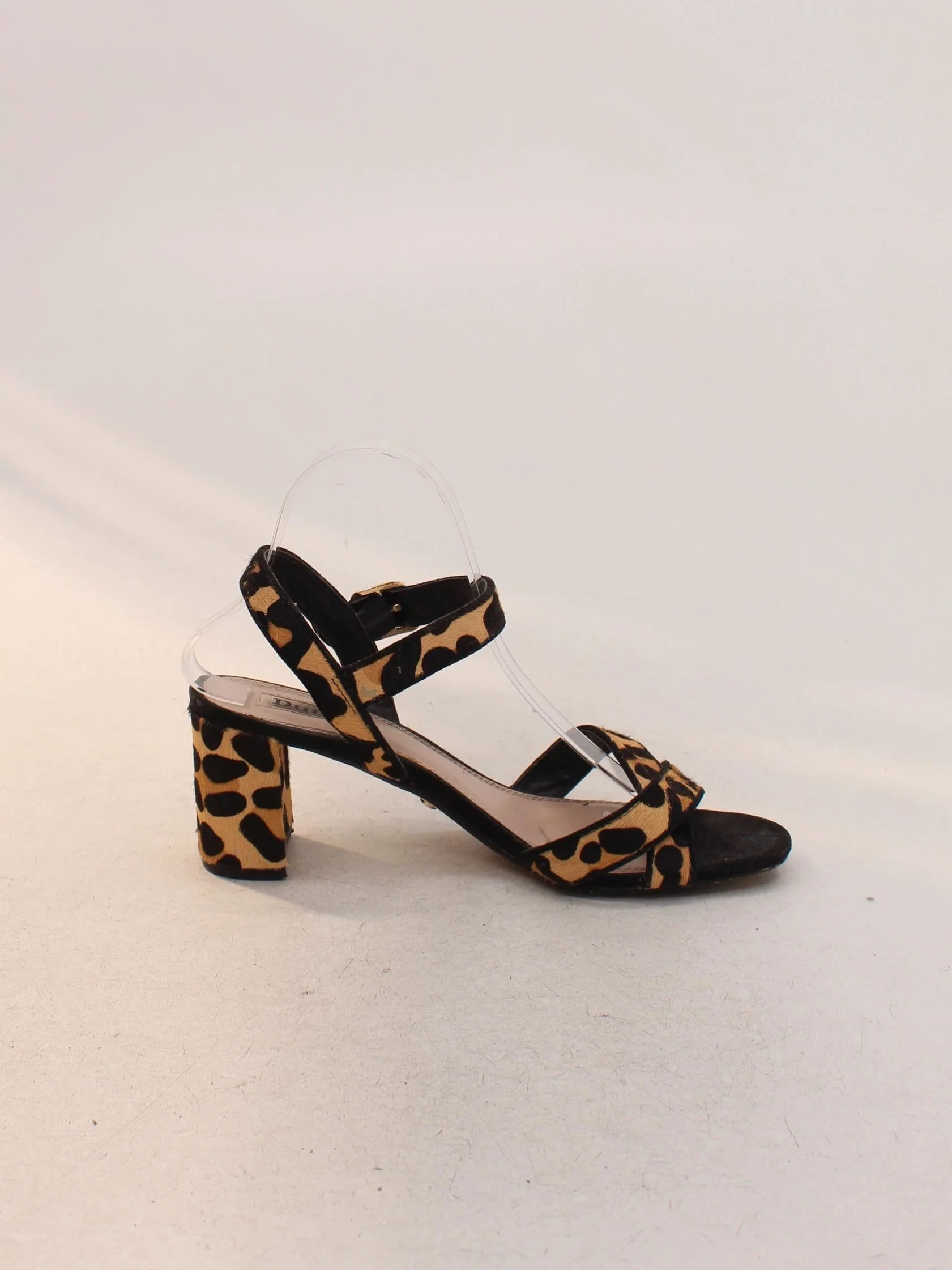 Dune London Women's Heels UK 6.5 Multi Animal Print 100% Animal Fur Strappy - Image 5