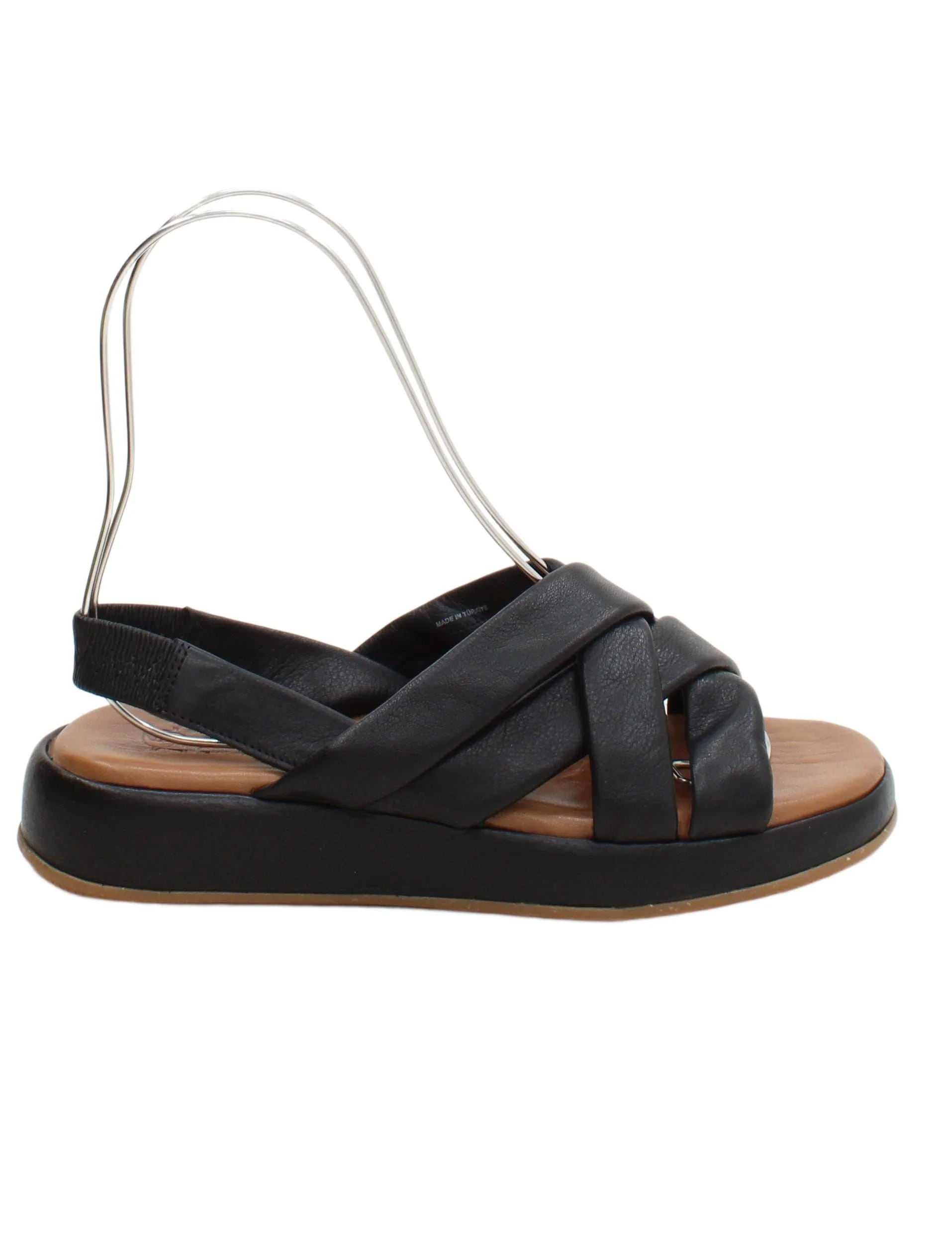 Dune London Women's Sandals UK 4 Black 100% Leather Strappy