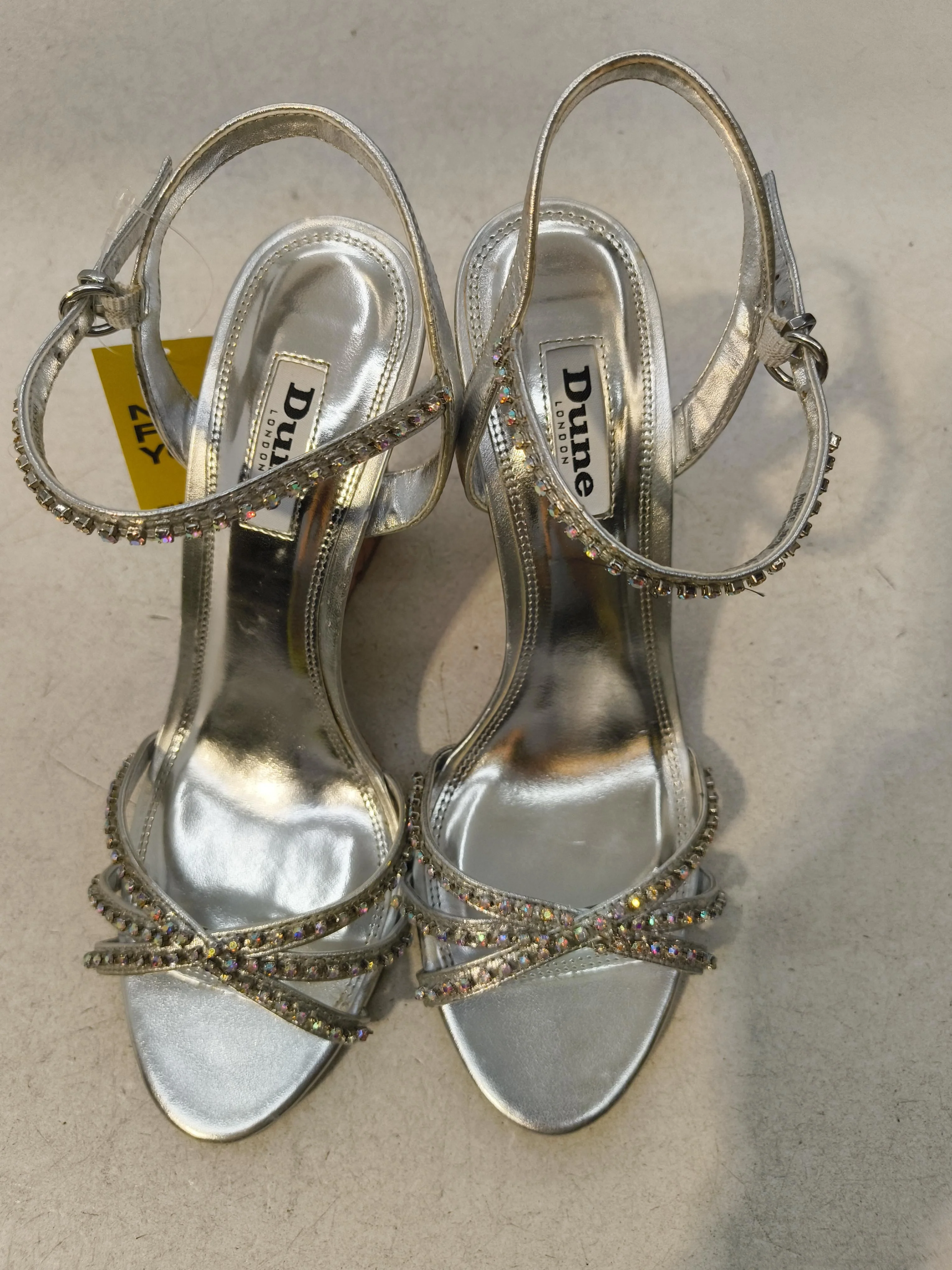 Dune London Women's Sandals UK 5 Silver 100% Faux Leather Strappy - Image 6