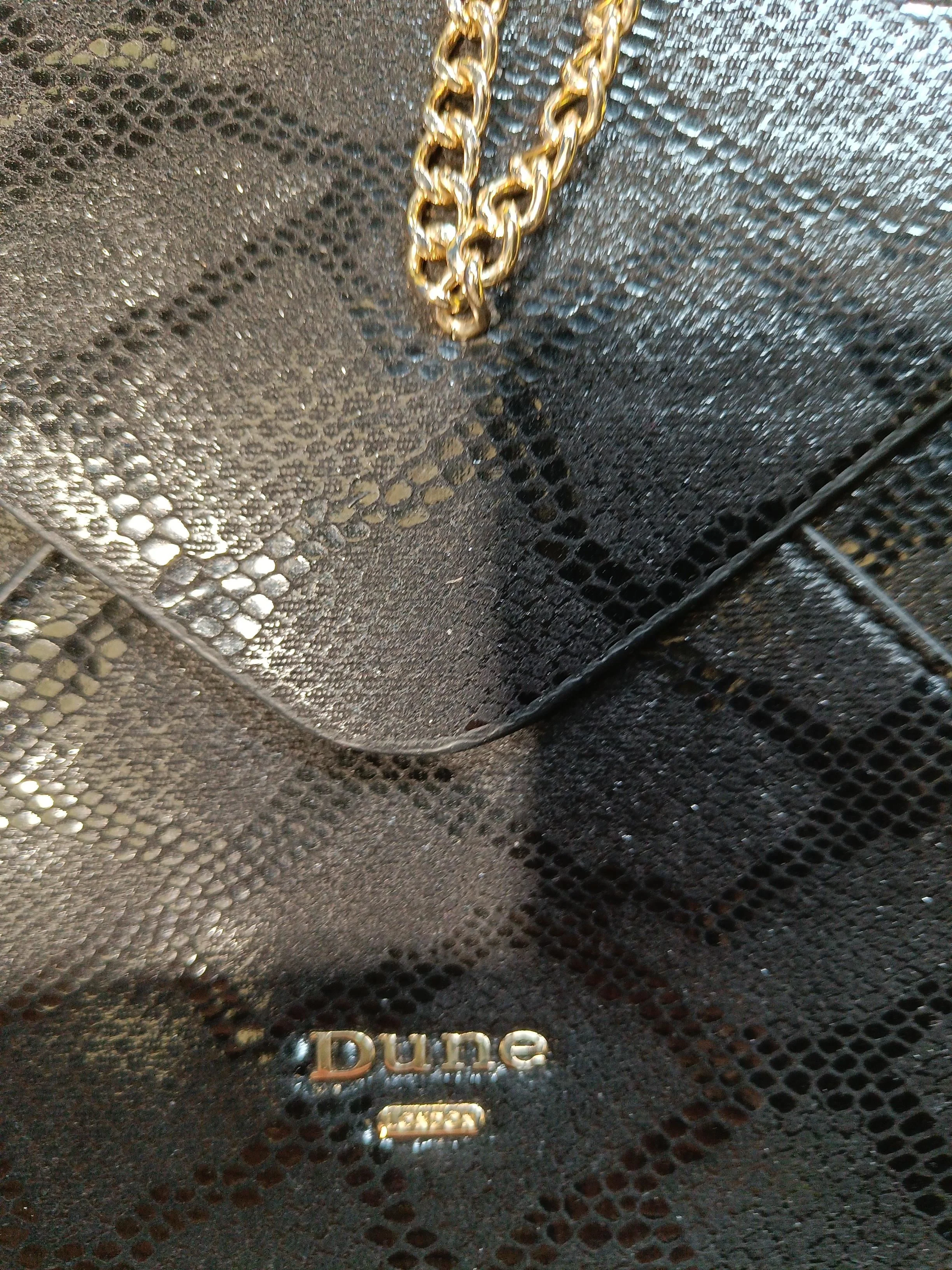 Dune Women's Bag Black Animal Print Faux Leather with Other Clutch - Image 5