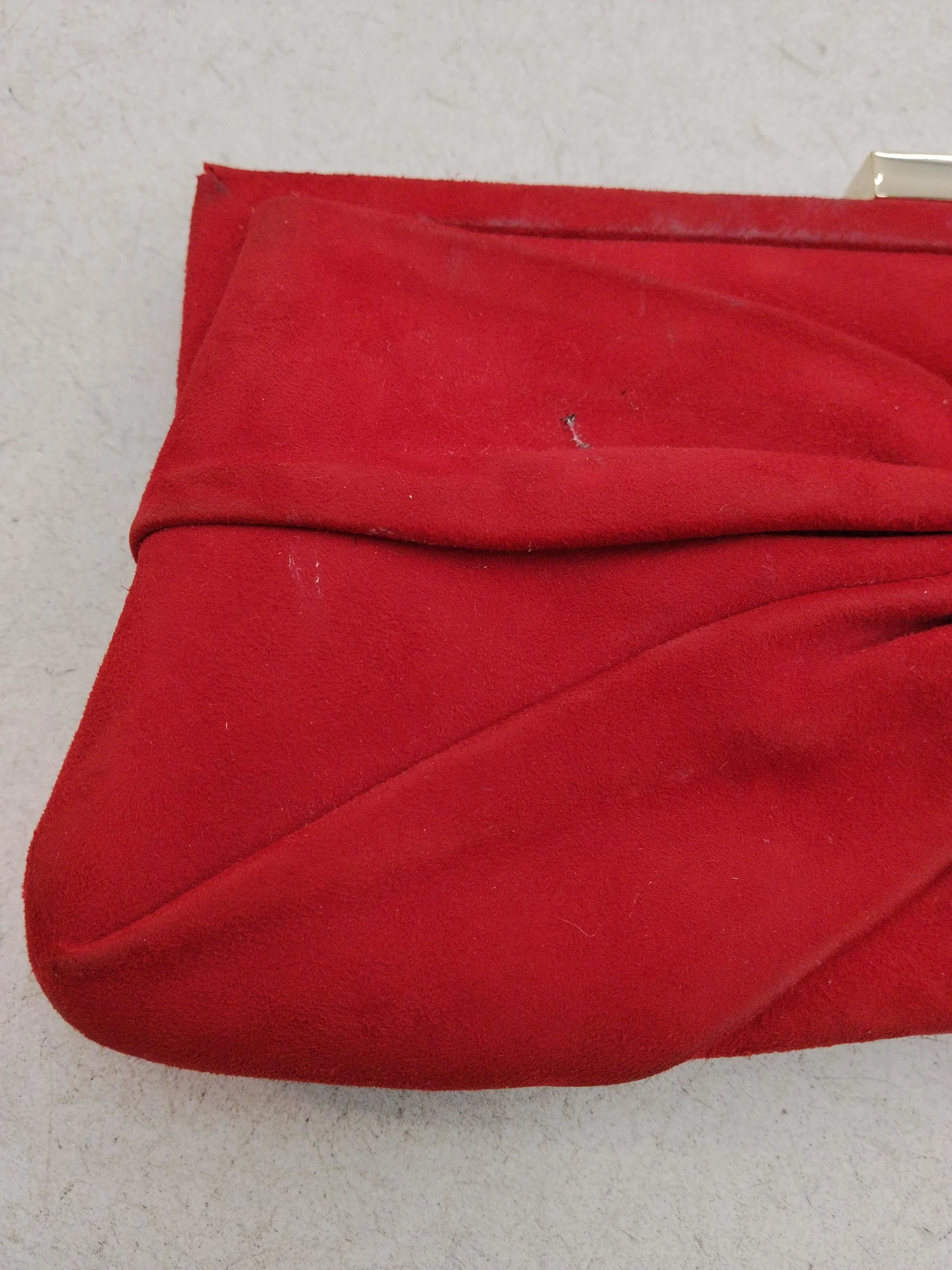 Dune Women's Bag Red 100% Suede Clutch - Image 3