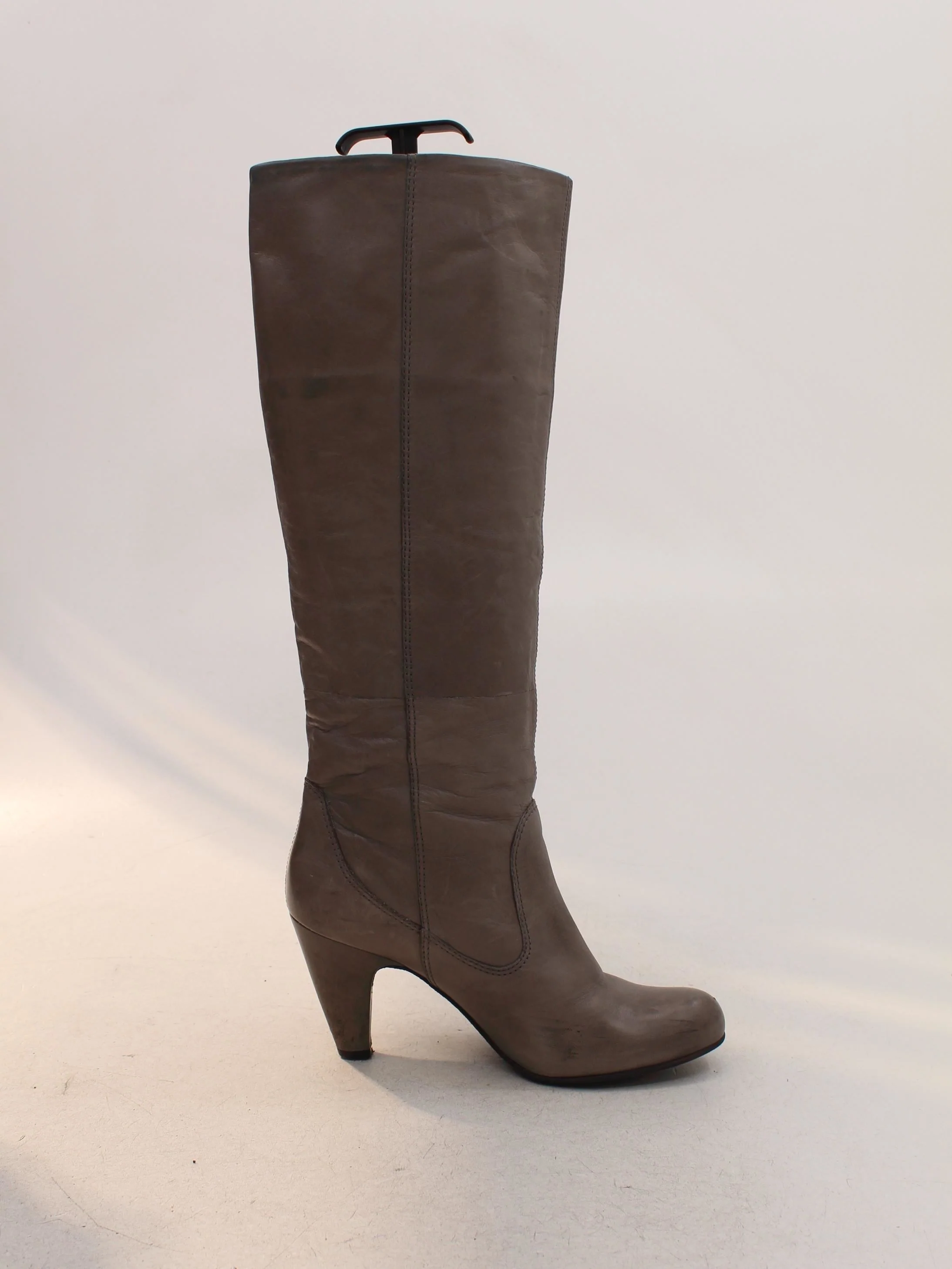 Dune Women's Boots UK 6 Grey 100% Leather Riding Boot - Image 5