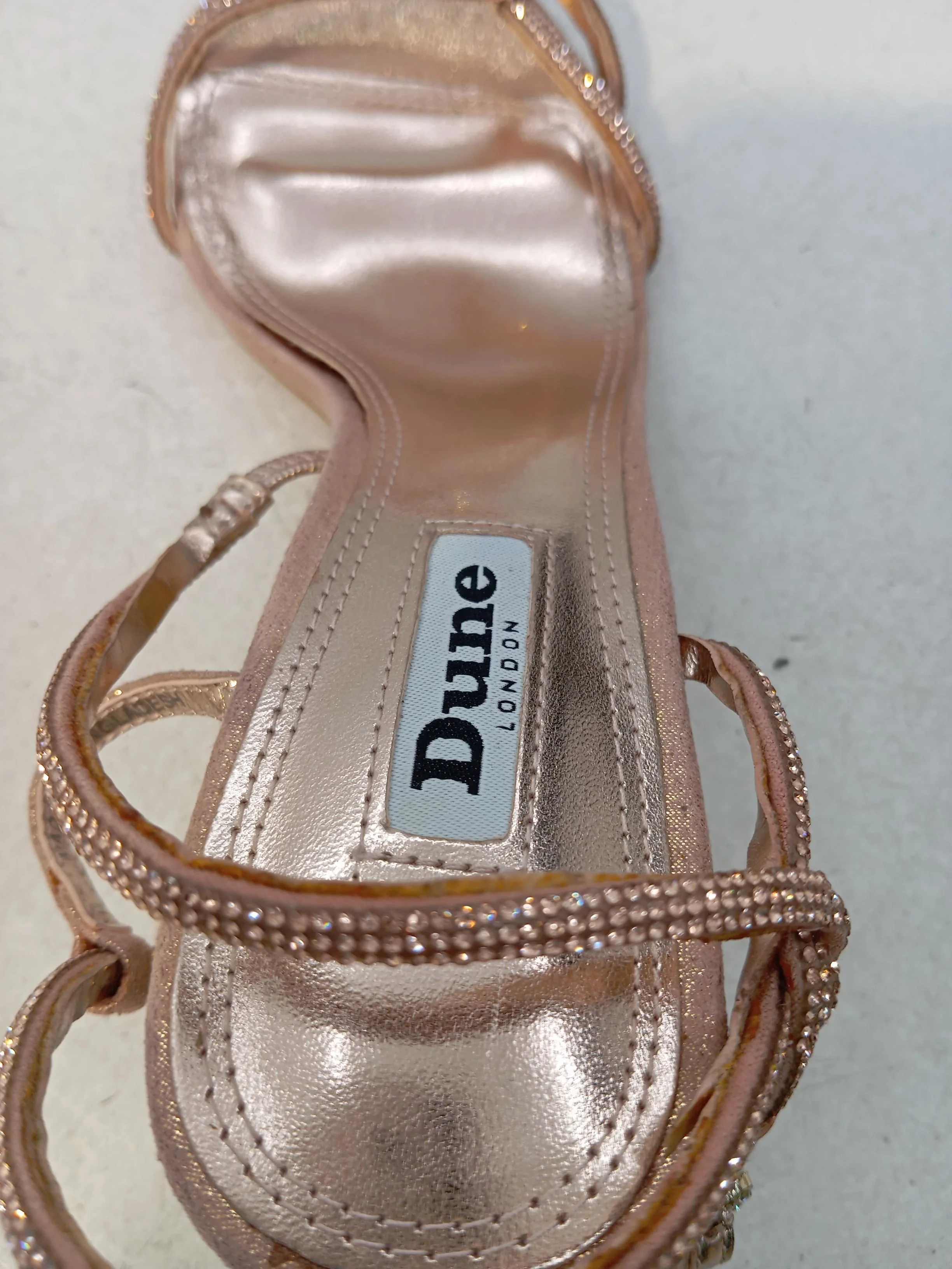 Dune Women's Heels UK 4 Gold 100% Other Strappy - Image 6