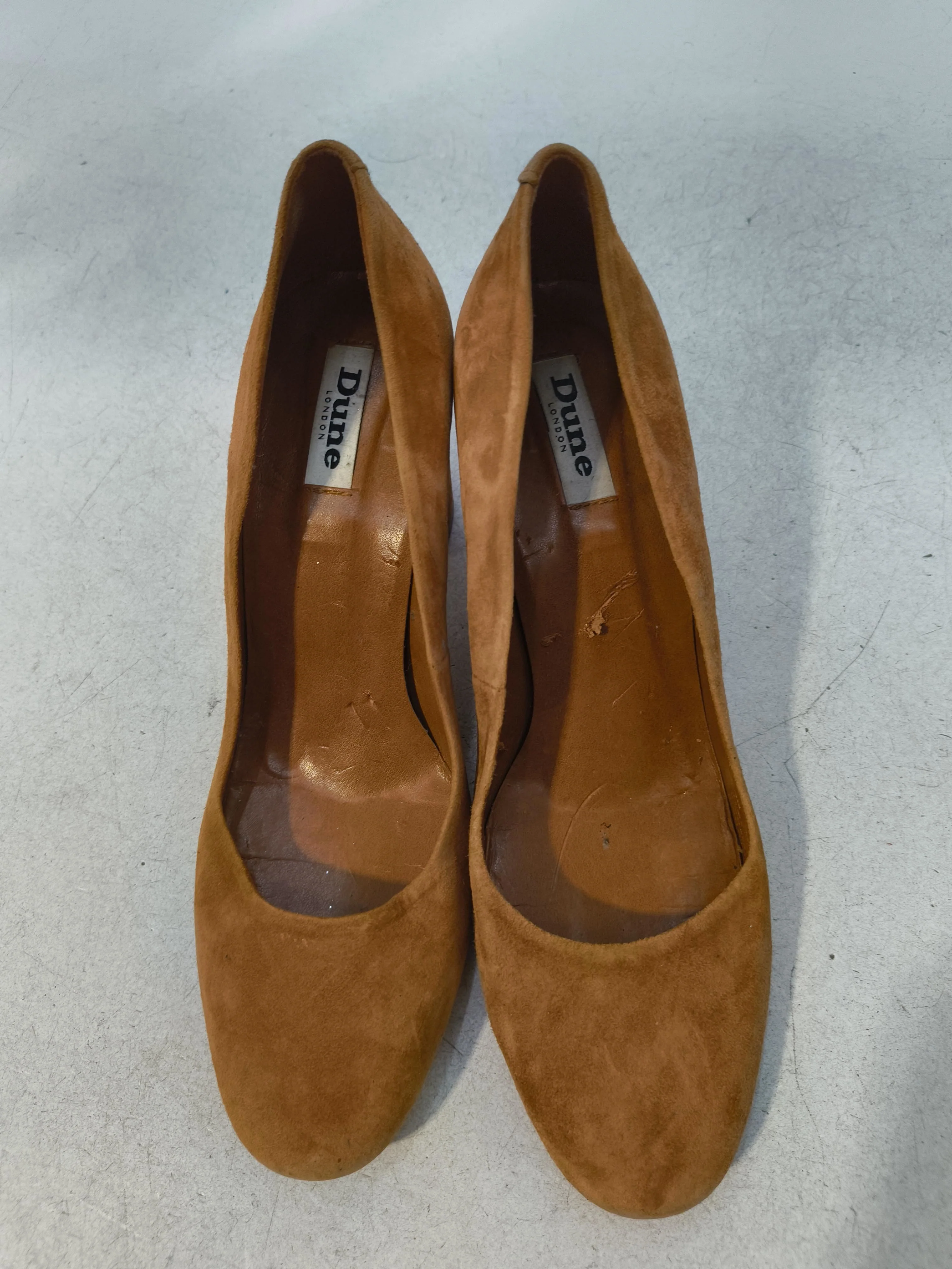 Dune Women's Heels UK 6.5 Tan 100% Suede Court - Image 6