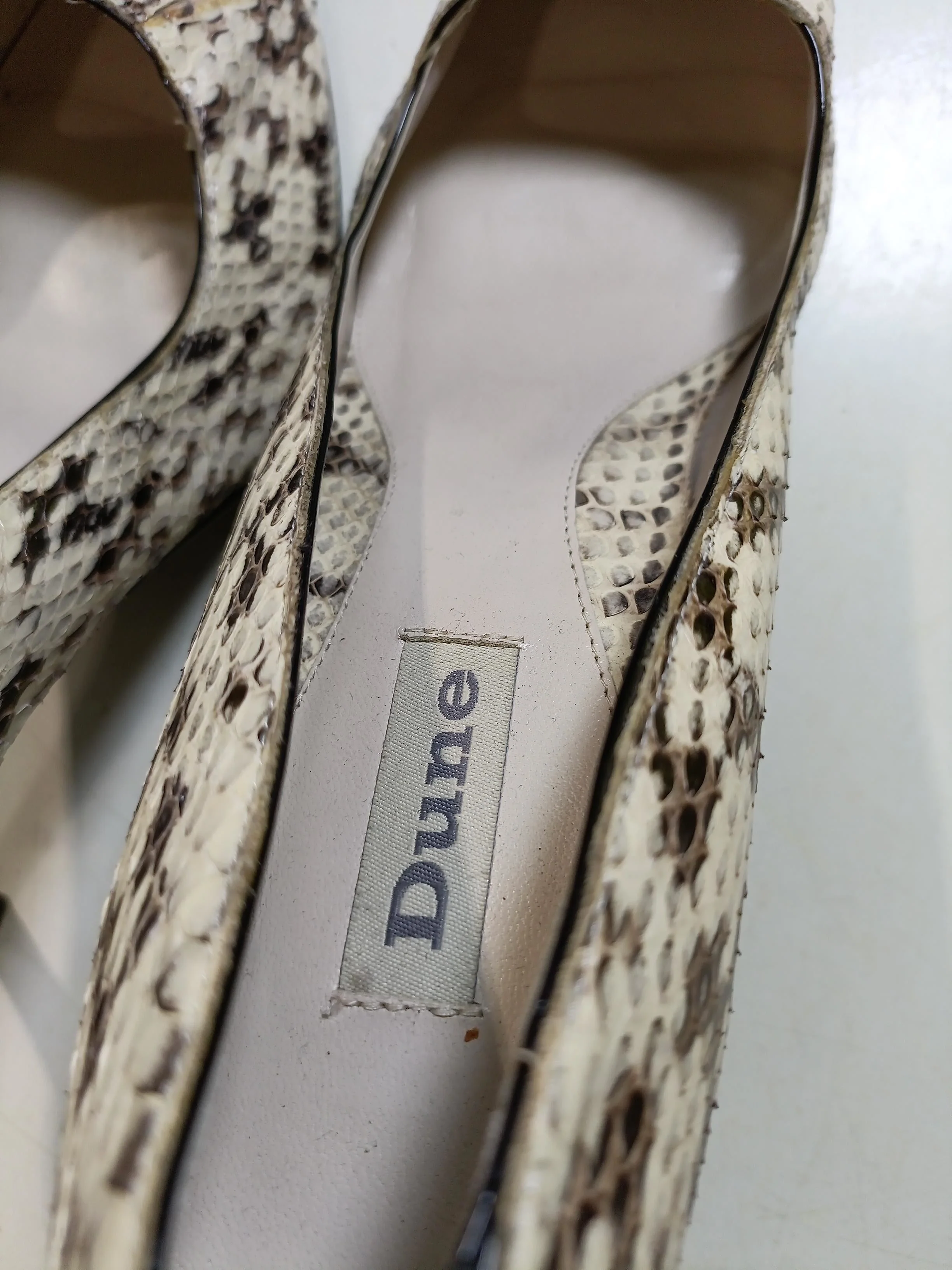 Dune Women's Heels UK 7 Multi Animal Print 100% Leather Court - Image 8