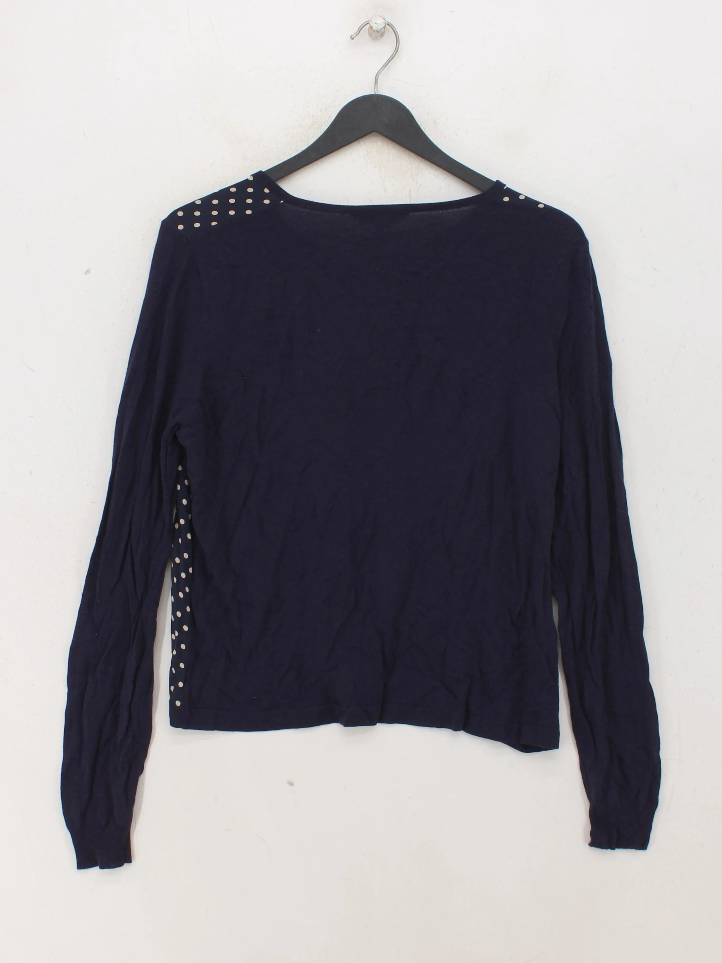 East Women's Cardigan UK 12 Blue Viscose with Cotton, Silk, Cashmere Cardigan - Image 2