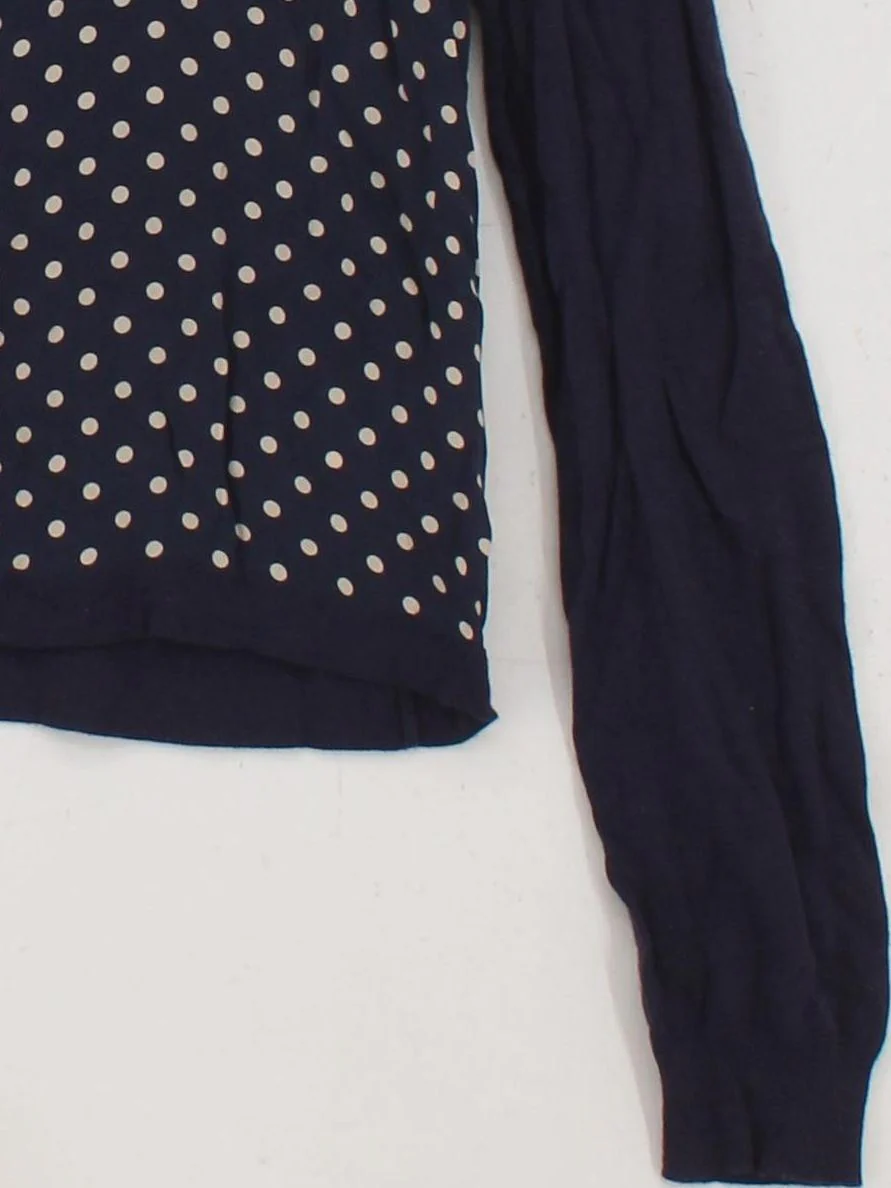 East Women's Cardigan UK 12 Blue Viscose with Cotton, Silk, Cashmere Cardigan - Image 4
