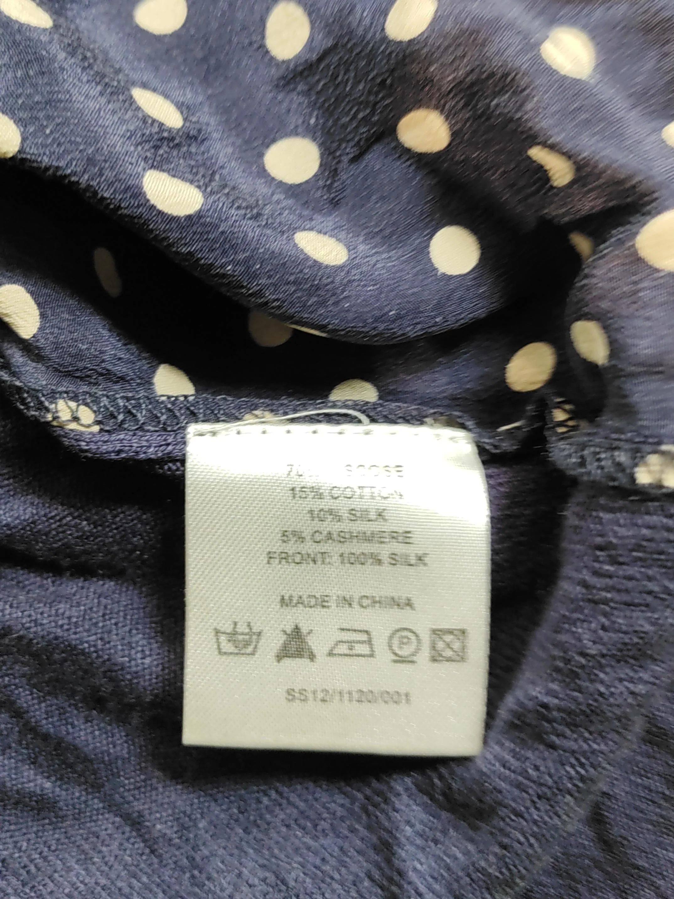 East Women's Cardigan UK 12 Blue Viscose with Cotton, Silk, Cashmere Cardigan - Image 6